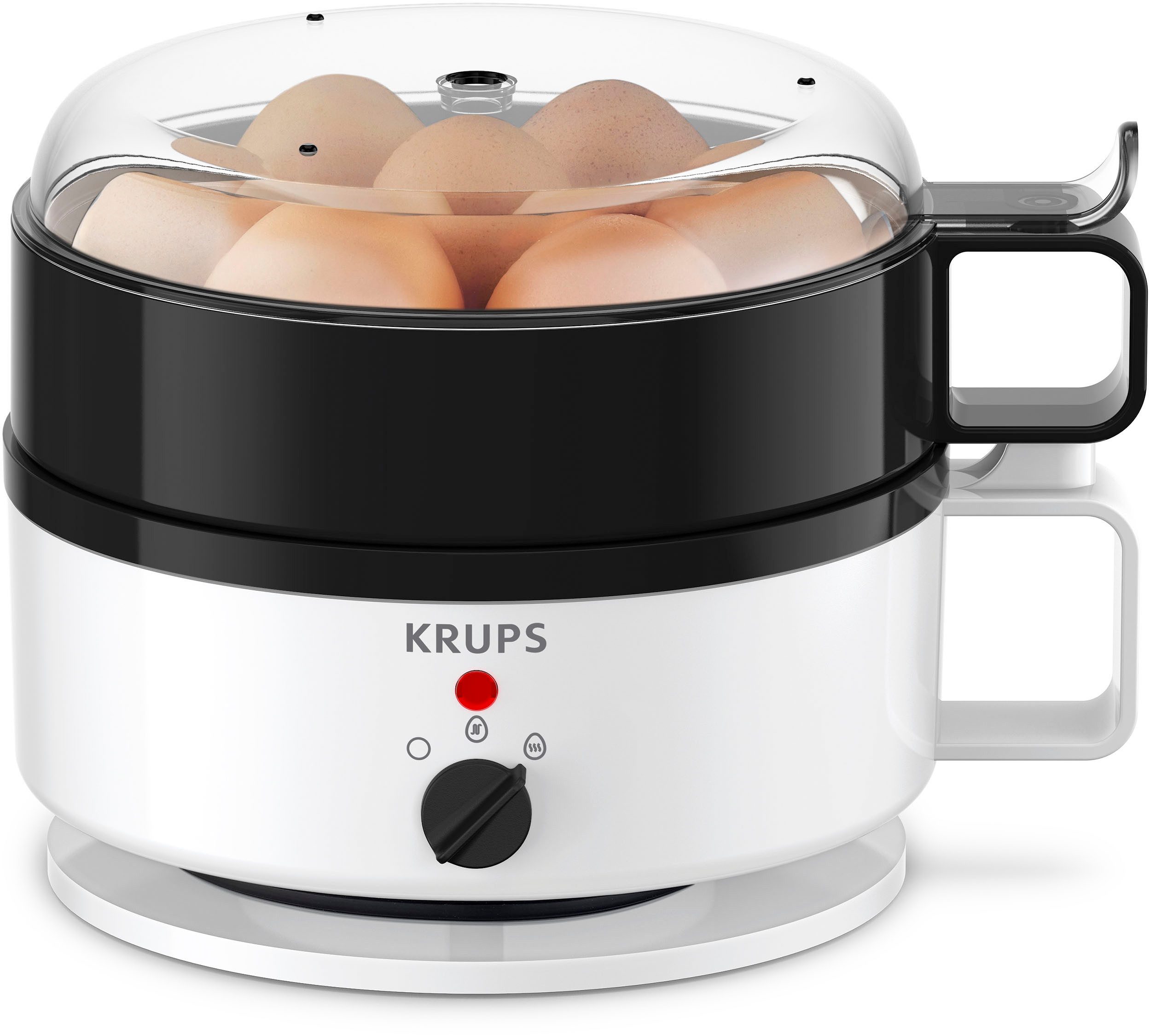 Krups Eierkocher EG2301 Ovomat Super, Anzahl Eier: 7 St., 400 W, für bis zu 7 Eier, inkl. Koch- und Warmhaltefunktion