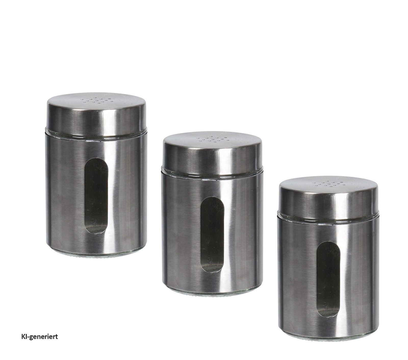 Neuetischkultur Salz- / Pfefferstreuer Kräuterstreuer 3er Set Edelstahl, (Set, 3-tlg), Pfefferstreuer Gewürzstreuer