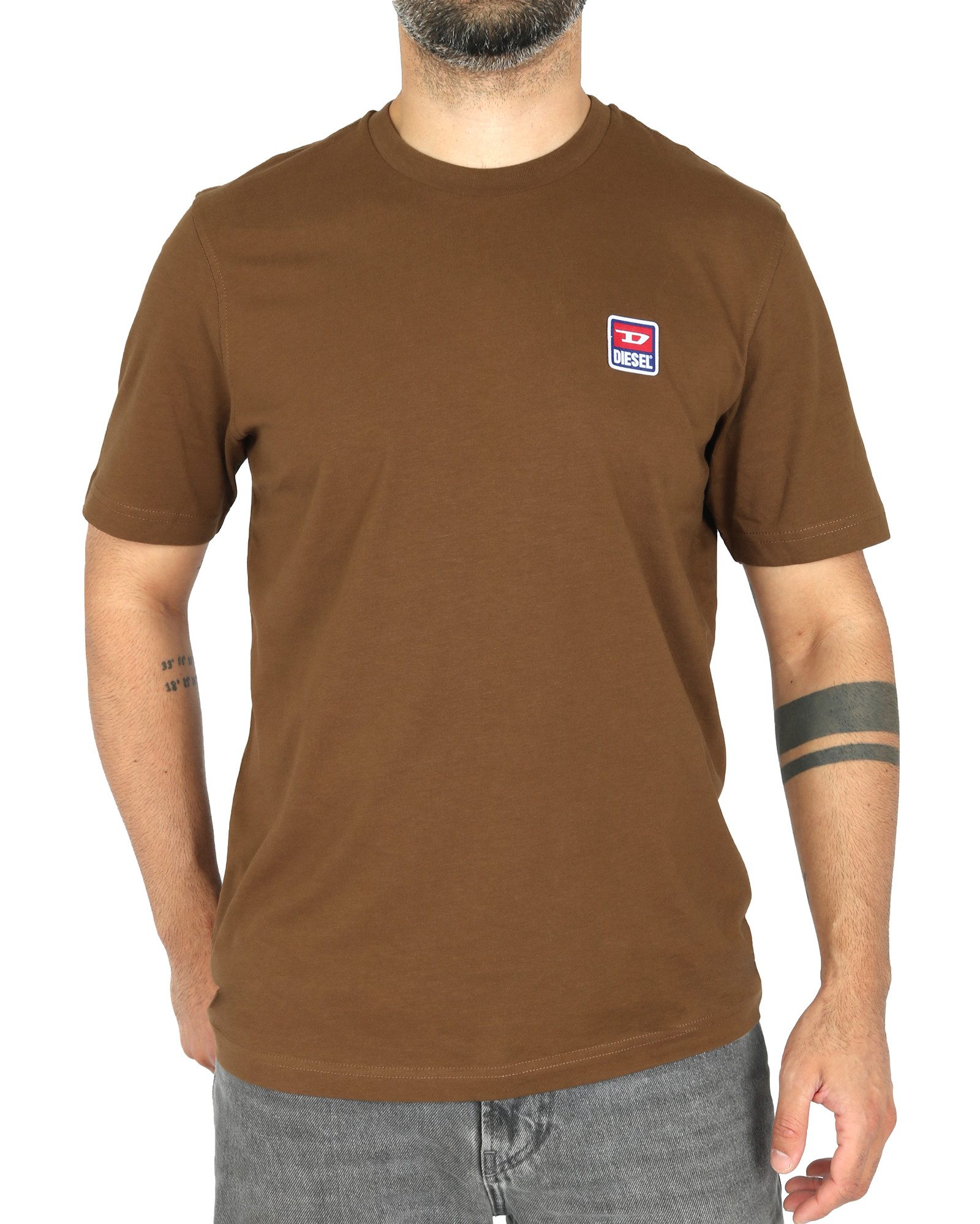 Diesel Rundhalsshirt Regular Fit mit Logo-Patch - T-JUST 16