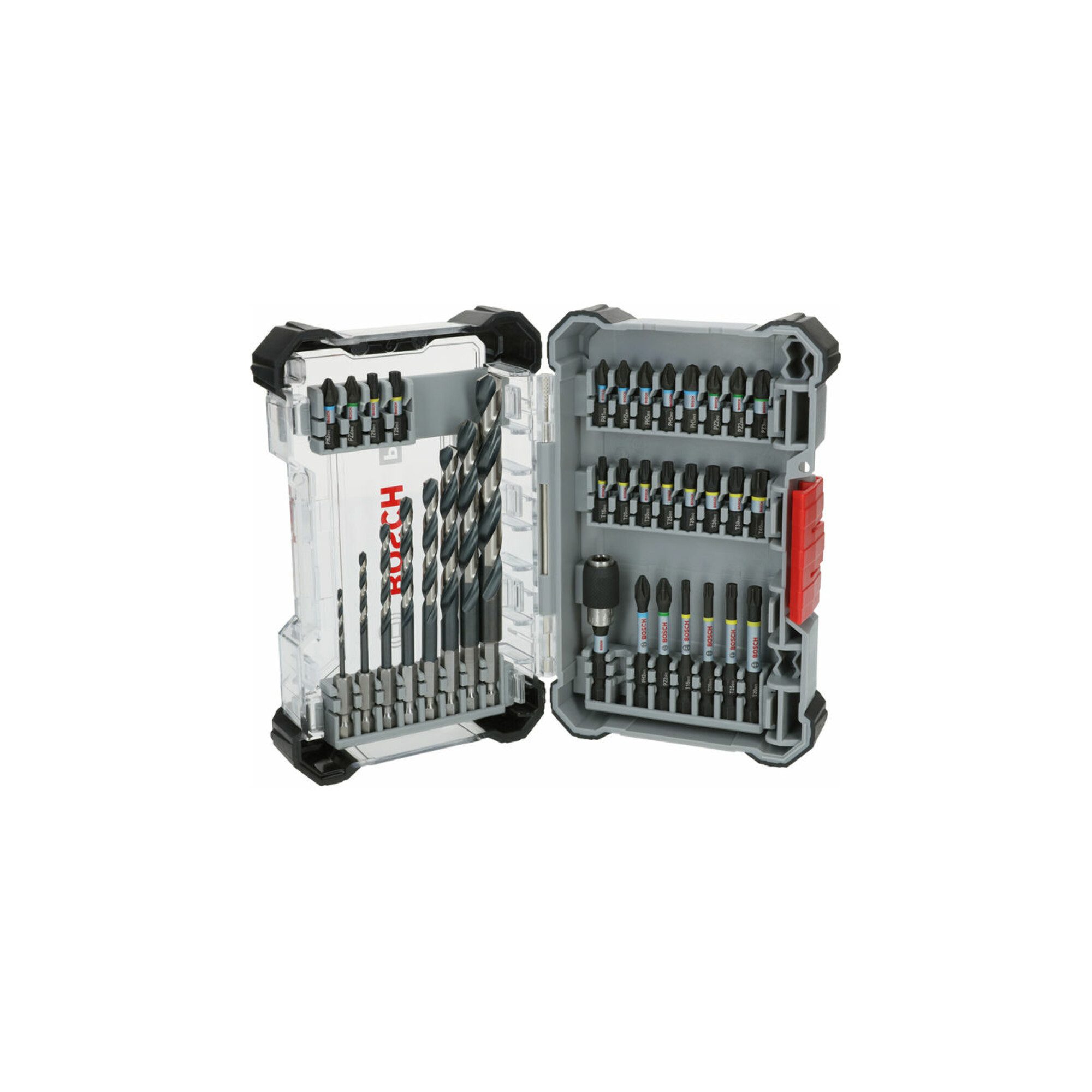 Bosch Professional Bit- und Steckschlüsselset Bosch PRO Impact Metal Set, Display, 6 x 35-tlg