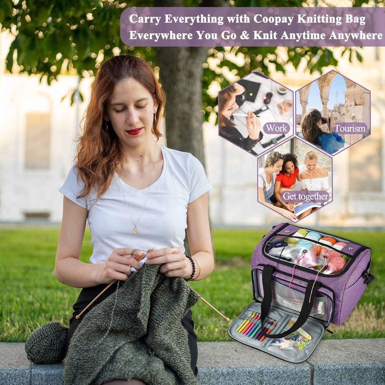 LuxusKollektion Stricknadeln Garntasche für Stricknadel-Set Häkelset Kreuzstich-Set Aufbewahrung