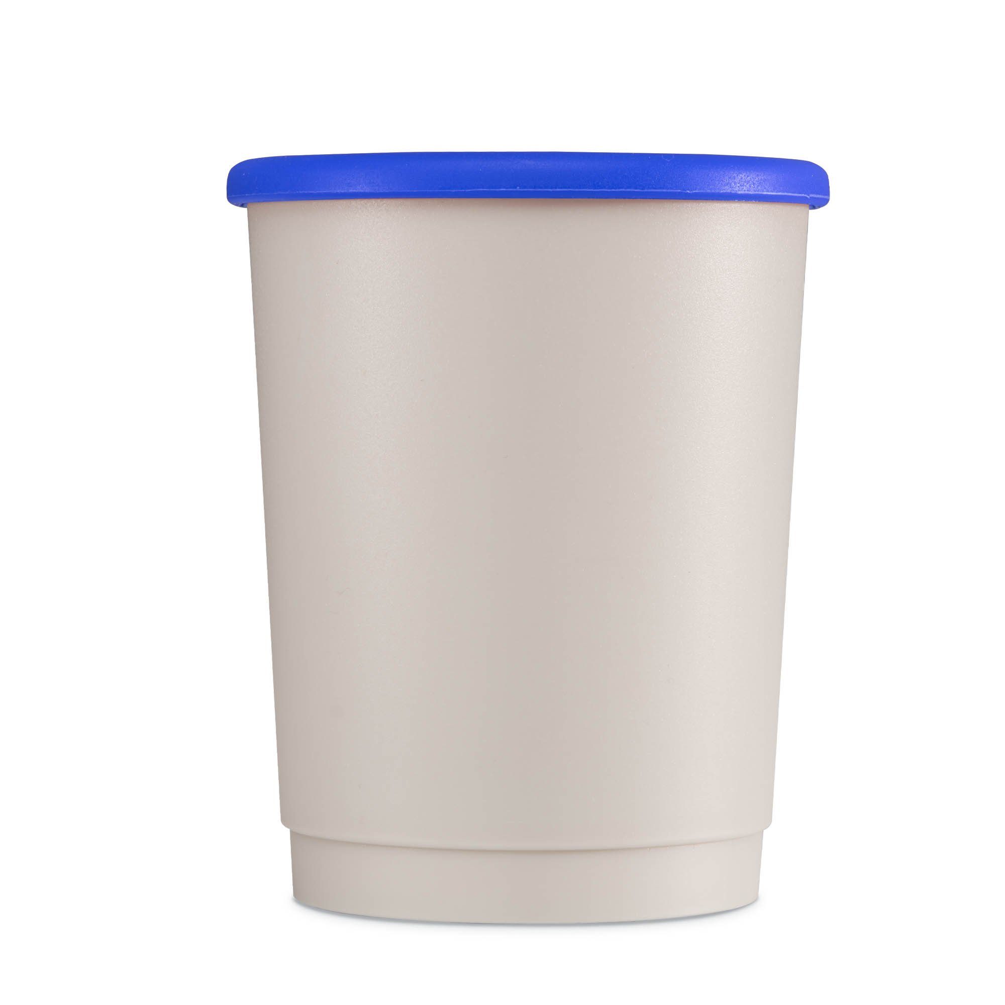 achilles Mehrwegbecher Kaffeebecher, Mehrwegbecher, Trinkbecher, LFGB geprüft, 330 ml, Kunststoff, (10-tlg) Grau / Blau