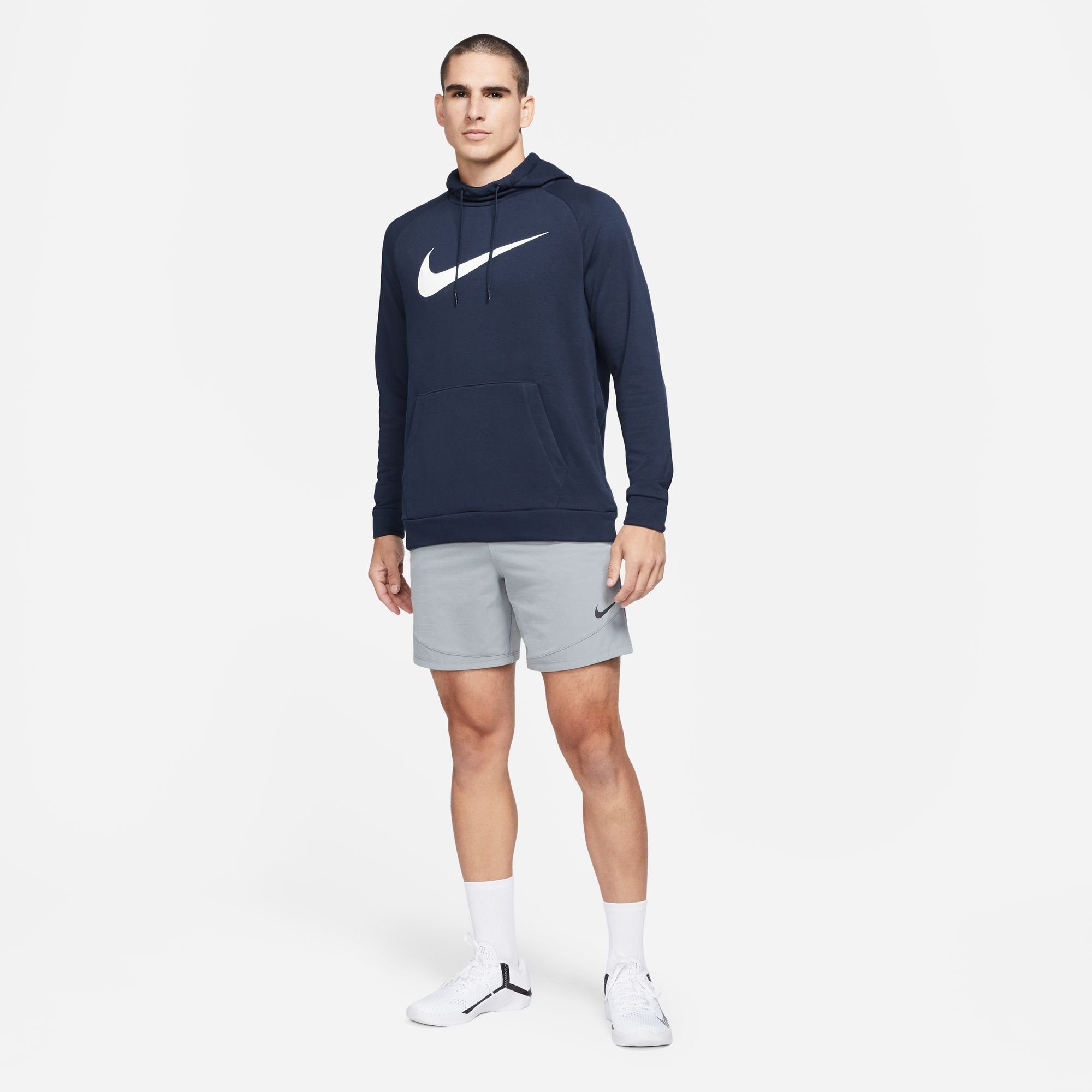 HOODIE TRAINING MEN'S PULLOVER marine Nike DRI-FIT Kapuzensweatshirt