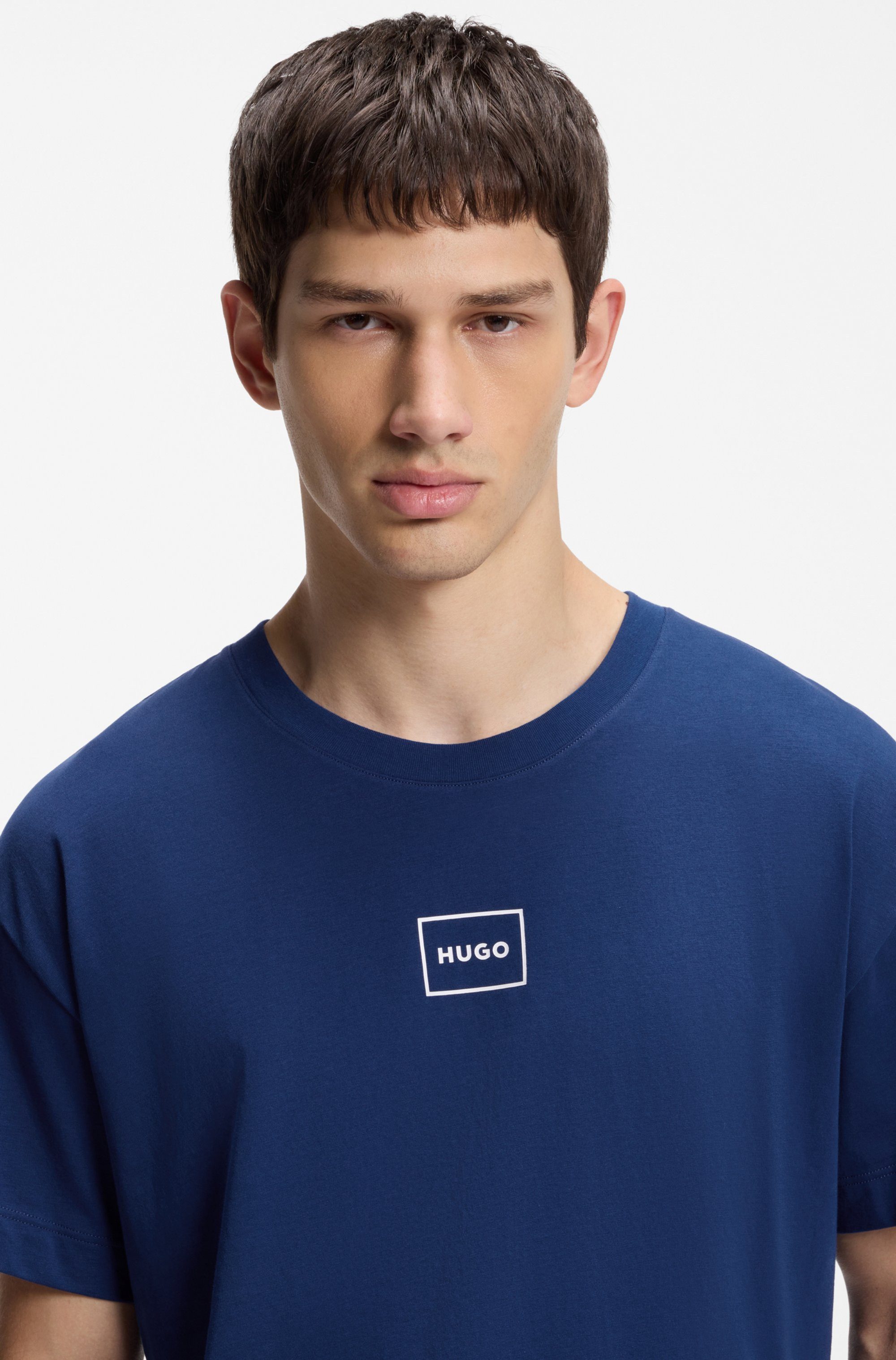 HUGO T-Shirt Laze T-Shirt mit Rundhalsausschnitt