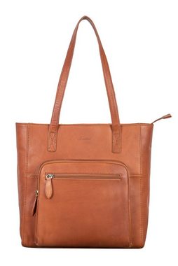 Benthill Shopper Damen Echt Leder Handtasche Tasche Schultertasche Vintage Umhängetasch, Reißverschlussfach