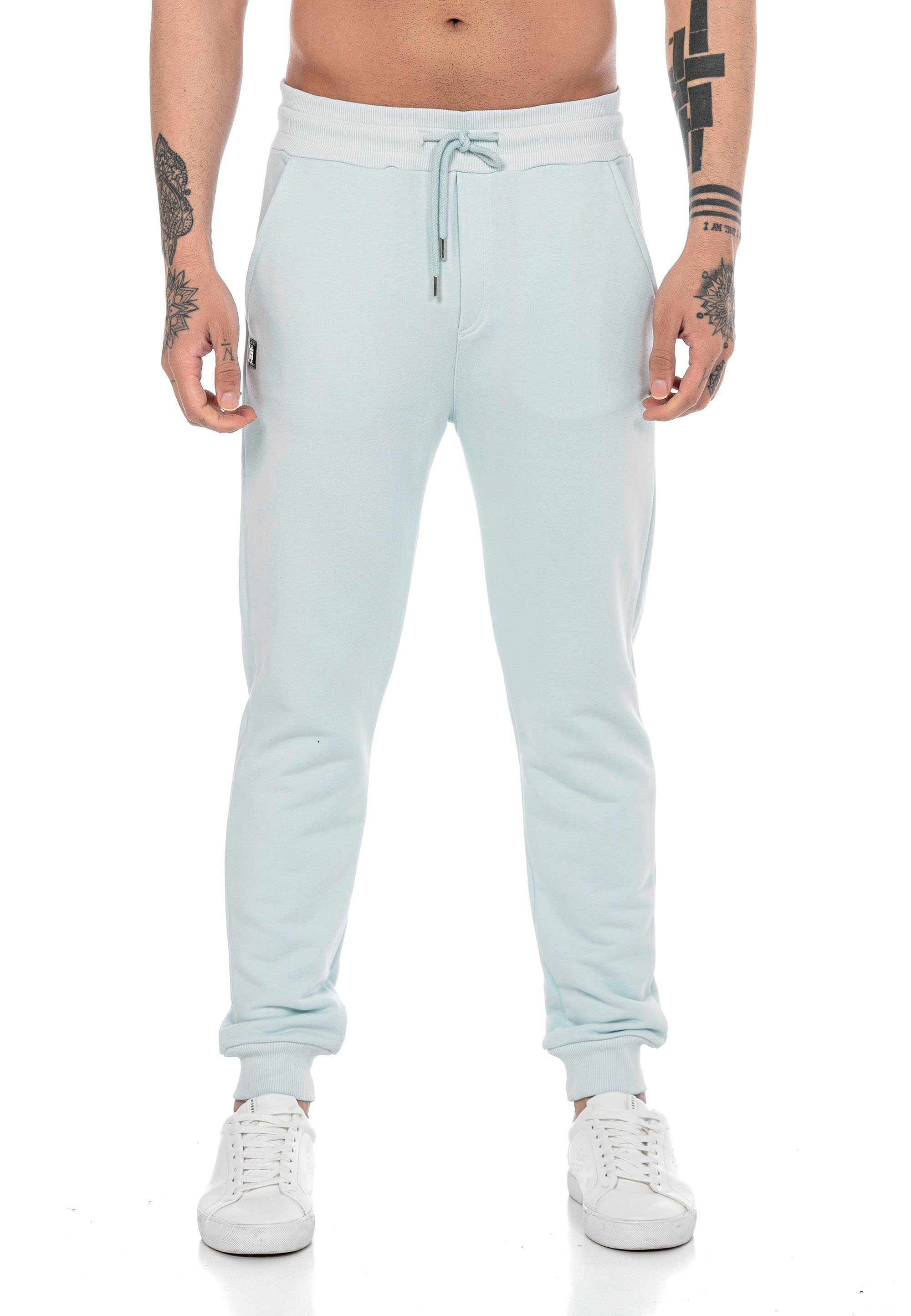 RedBridge Jogginghose mit Brandlogo elastischer Quality Bund Mint Jogger High