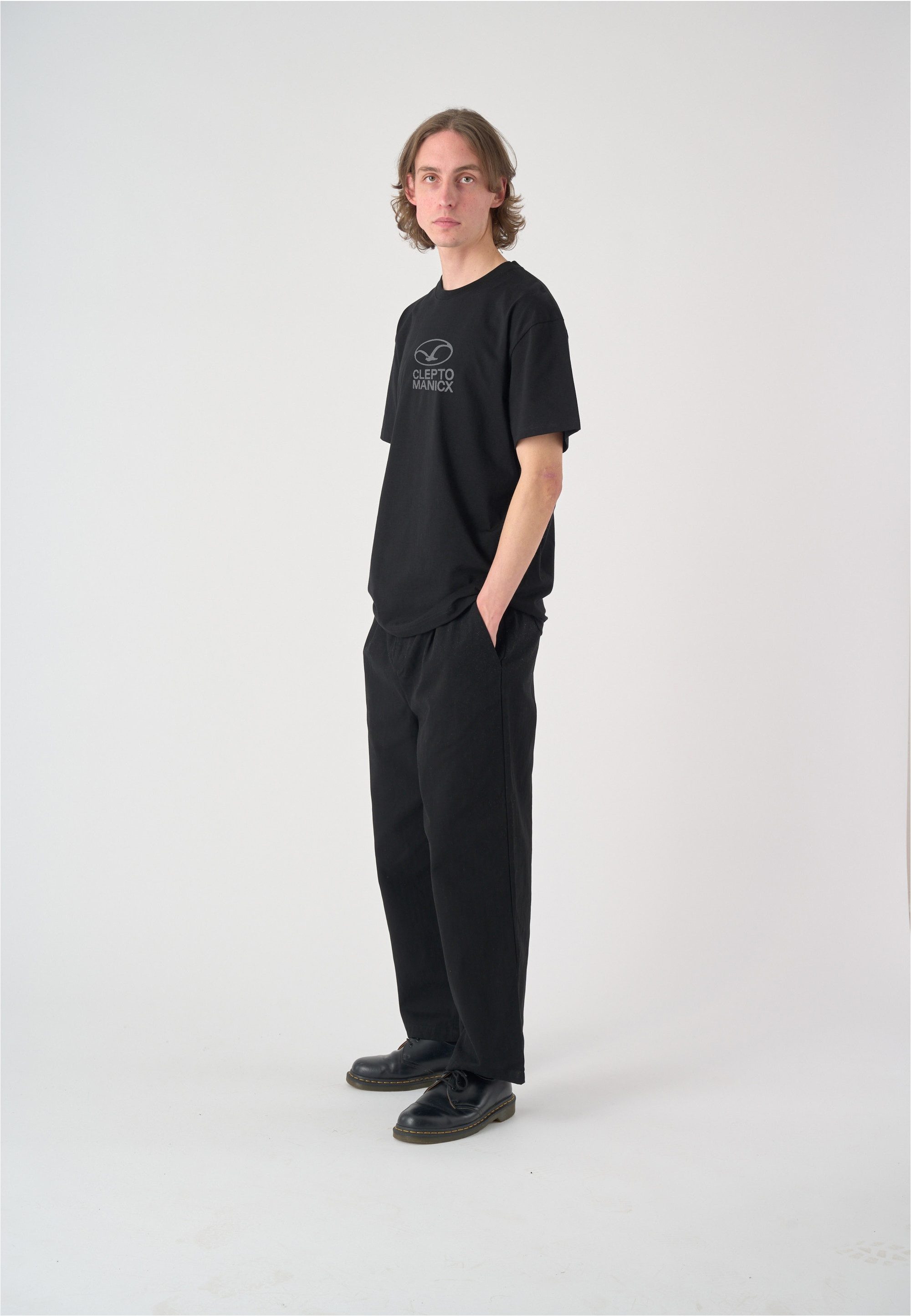 Cleptomanicx T-Shirt Möwe Plate mit großem Front-Print