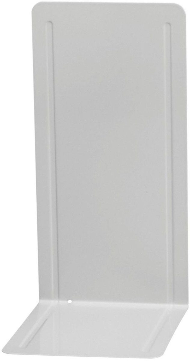 Briefablage Buchstützen Metall 14x12x24cm lichtgrau.