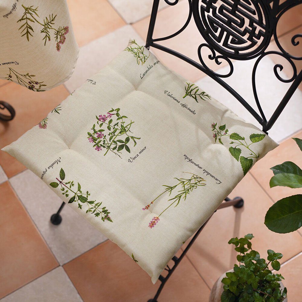 Hometrends24.de Stuhlkissen »Stuhlkissen Sitzkissen Beige Sitzauflage