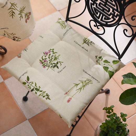 Hometrends24.de Stuhlkissen »Stuhlkissen Sitzkissen Beige