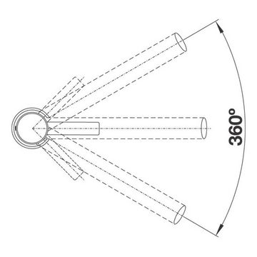 Blanco Küchenarmatur BLANCO AMBIS Einhebelmischer, Hochdruck, Edelstahl gebürstet