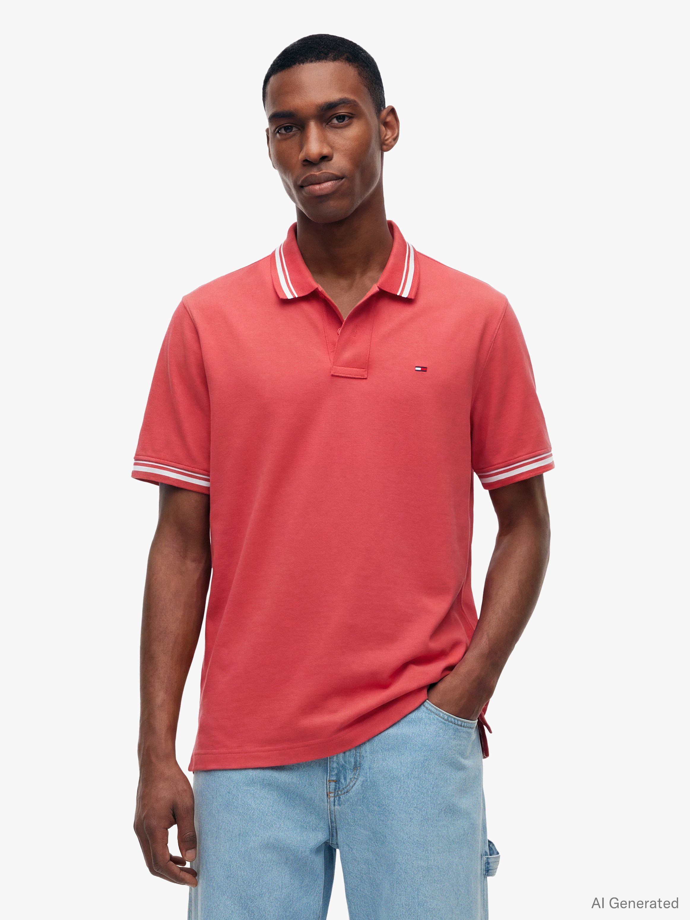 Tommy Jeans Poloshirt TJM REGULAR TIPPED Regular fit mit Polokragen