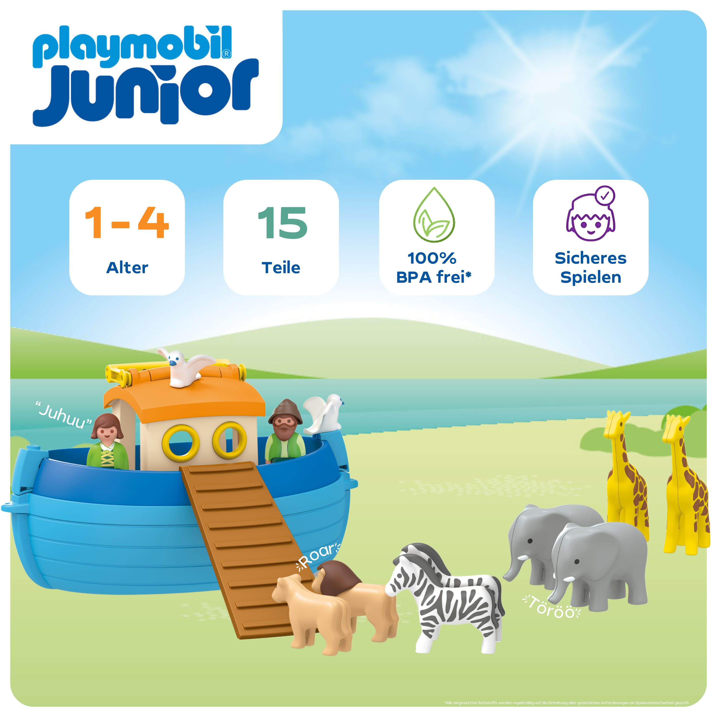 Playmobil® Meine Mitnehm-Arche Noah (71681), JUNIOR Konstruktions-Spielset, günstig online kaufen
