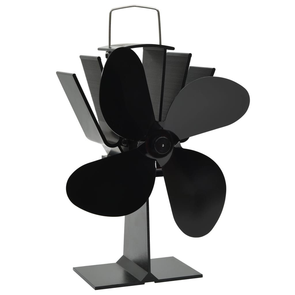vidaXL Kaminventilator 18 x 115 x 215 cm 4 Flgel Kaminofen Ventilator Wärmebetriebener Kaminv