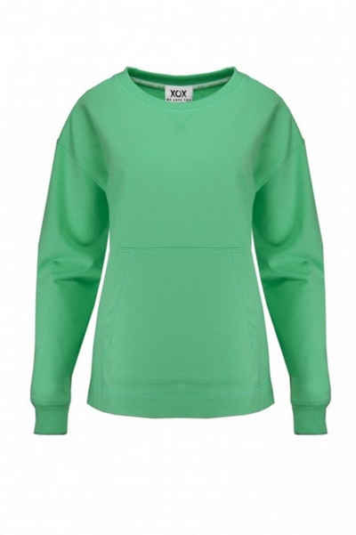 XOX Hoodie XOX Sweatshirt Rundhals, Longsleeve, jade-grün - Fair Trade - Fair Trade, Oberteil, Shirt, Damenmode