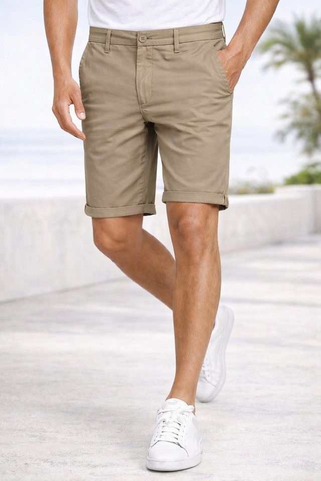 S&S Chinoshorts Herren Shorts Hosen Kurze Bermuda Baumwolle Shorts (Packung, 1-tlg., Chino Shorts) Herren Bermuda Chino Short mit Taschen