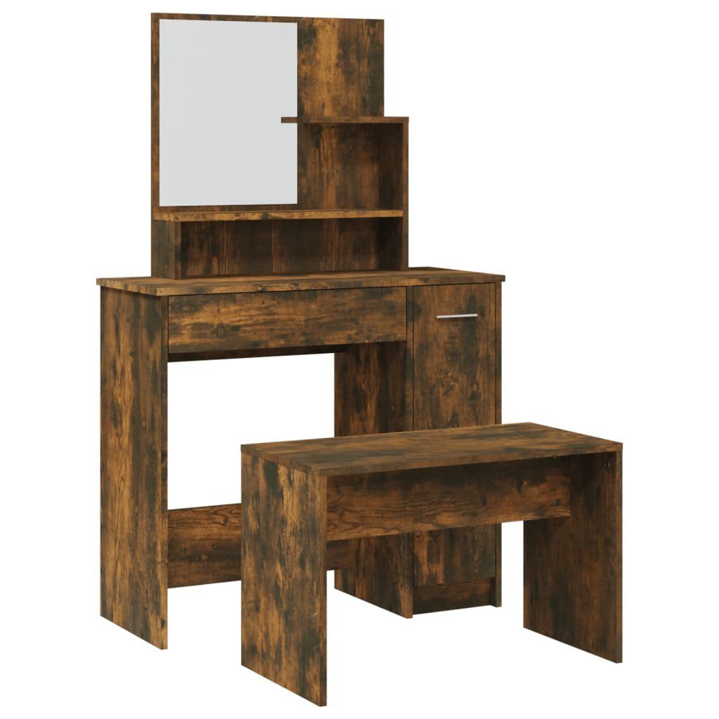 Schminktisch Schminktisch-Set Räuchereiche 86,5x35x136 cm