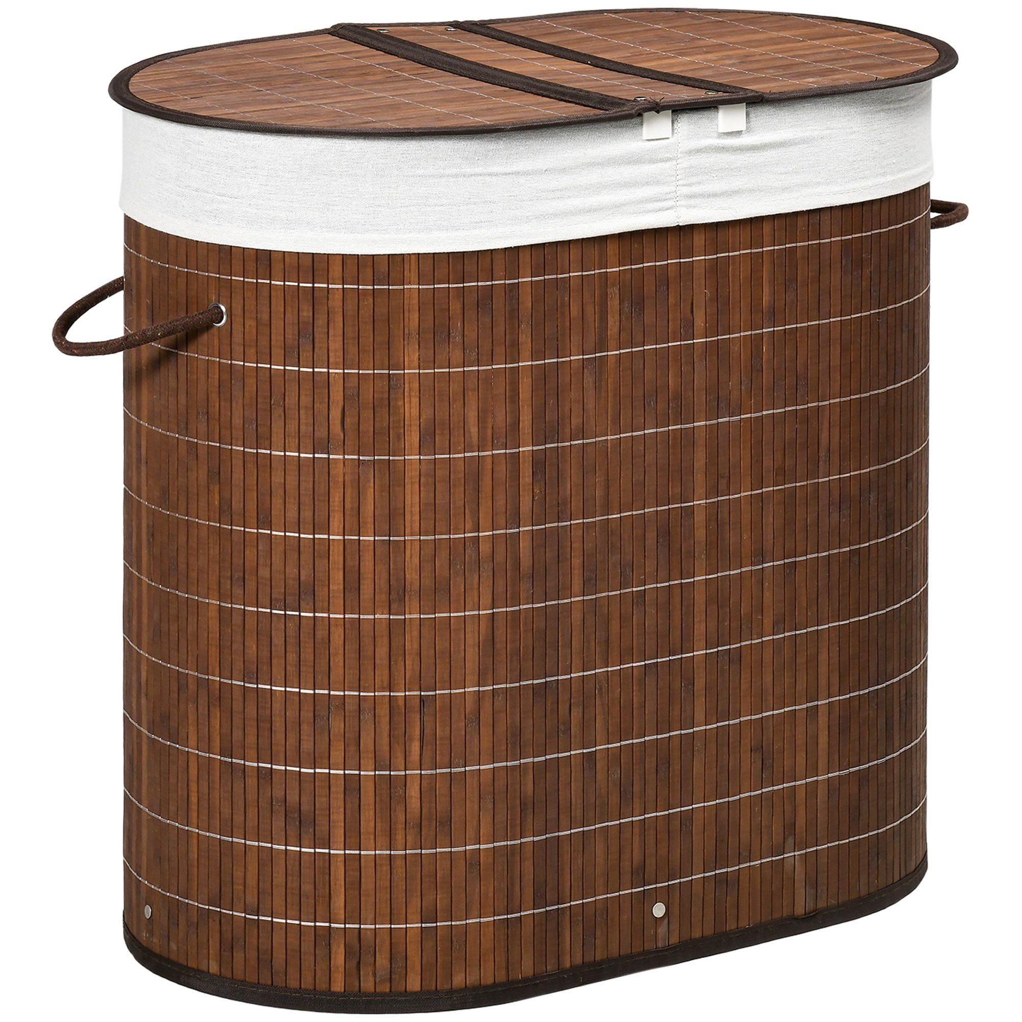 Wäschekorb 100L Wäschesammler, Wäschesbox mit Griff, Deckel