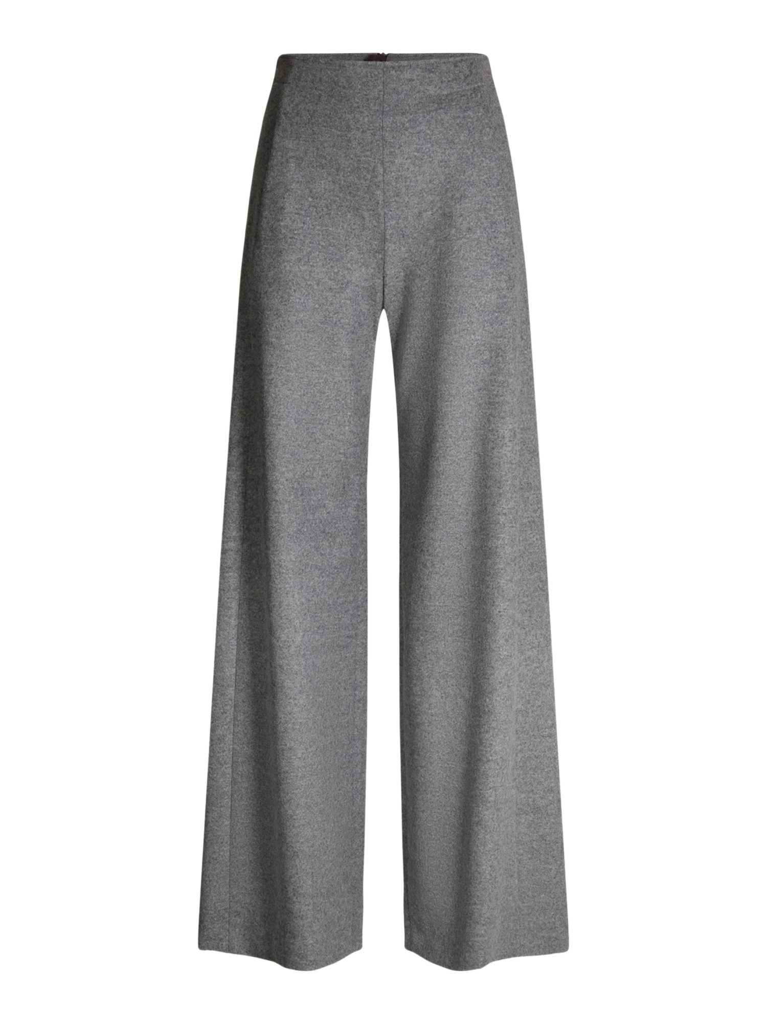 Windsor Stoffhose grau, Casual, Wolle, Meliert, Wide Leg, Mittel