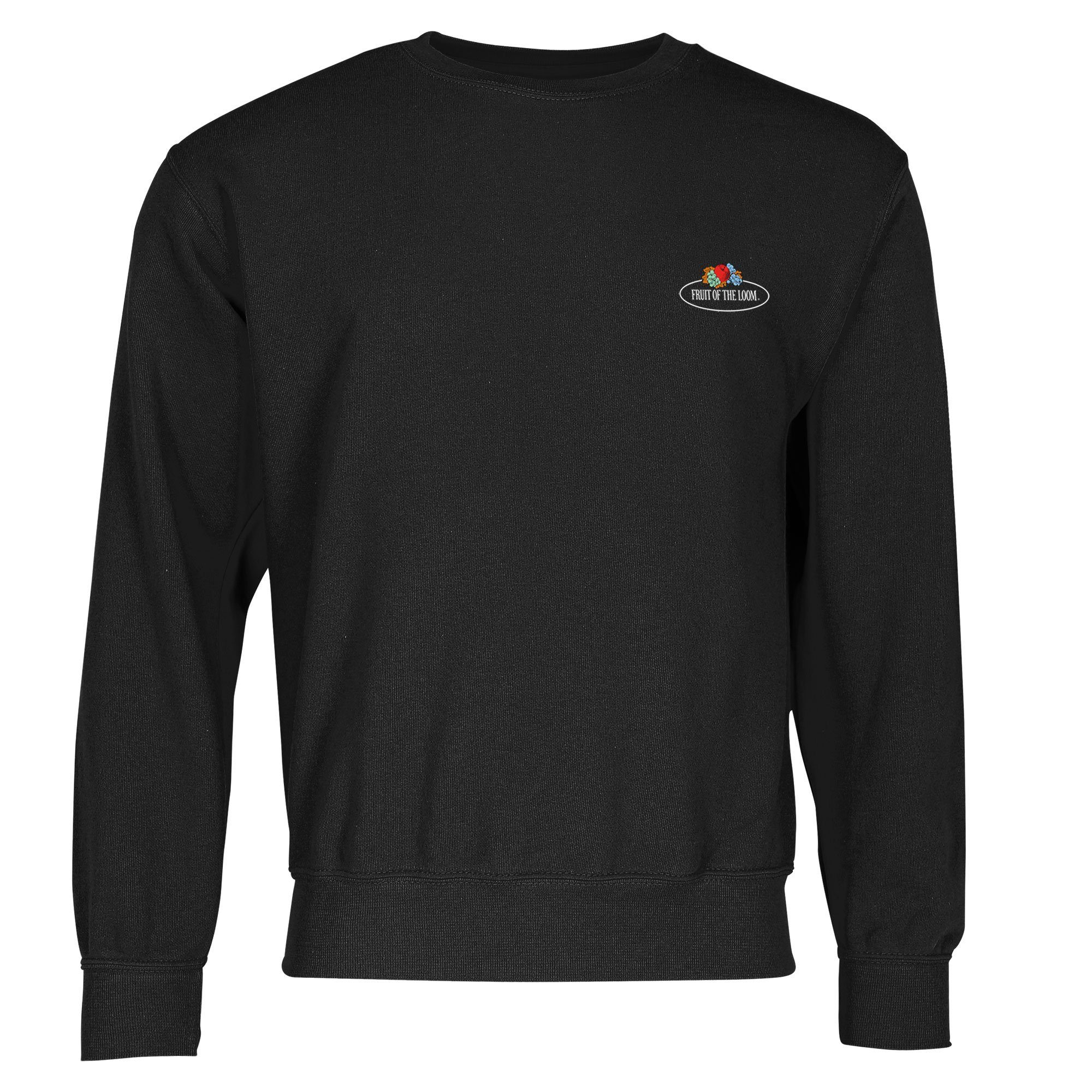 Sweatshirt Vintage-Logo Loom Sweatshirt Fruit of the schwarz mit