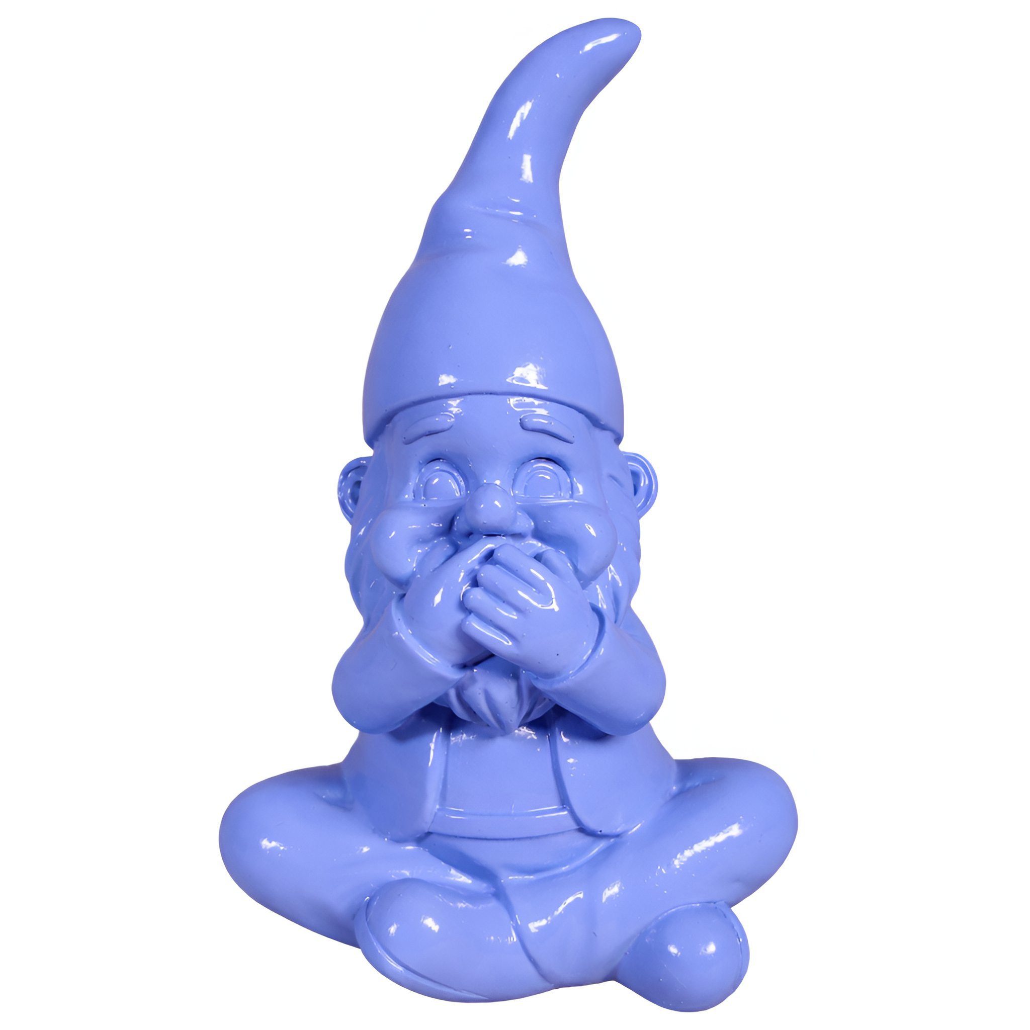 colourliving Gartenzwerg GartenPoser MutePoser (Nichts sagen) in 2 Größen & 6 Farben, (1 St), Der moderne Gartenzwerg im Pastell-Look