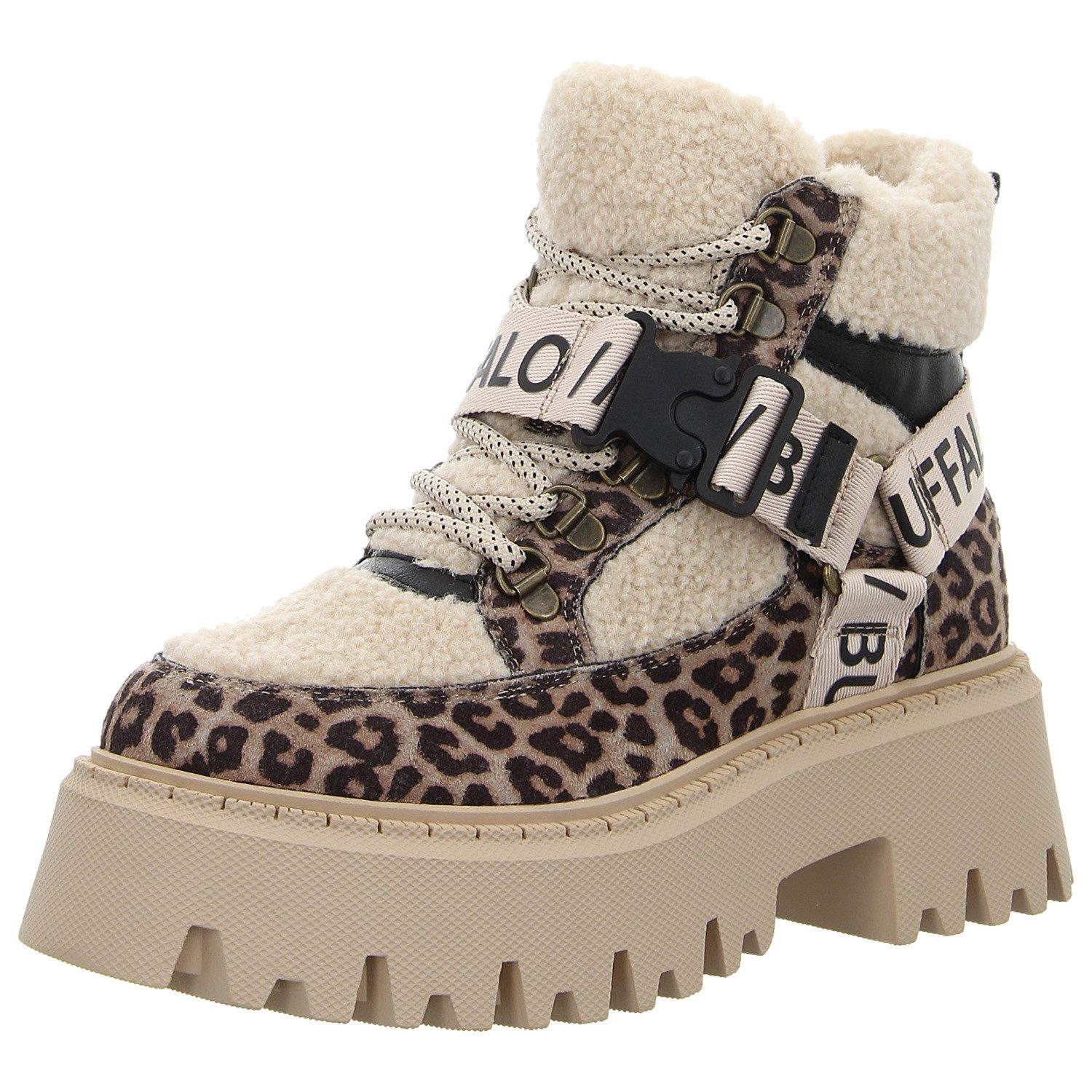 Buffalo Aspen Com Mid Schnürstiefelette