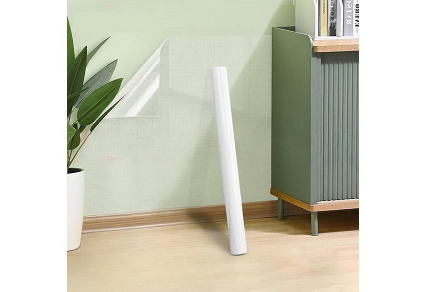 FELIXLEO Schutzfolie Transparent Klebefolie, Elektrostatische Wandschutzfolie, 45x500cm, (2-St)