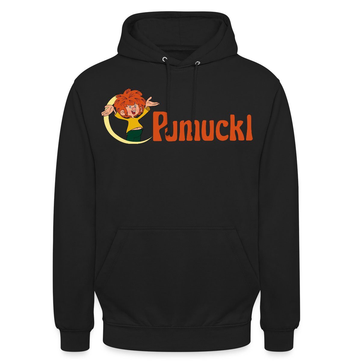 Spreadshirt Hoodie Pumuckl Mit Frecher Pose Und Logo Schriftzug Unisex Hoodie (1-tlg)