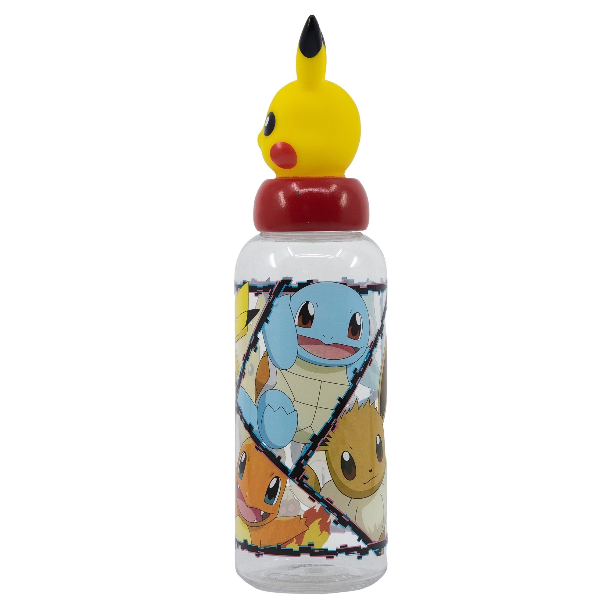 POKÉMON Trinkflasche Pokemon Pikachu 3D Deckel Kinder Wasserflasche 560 ml