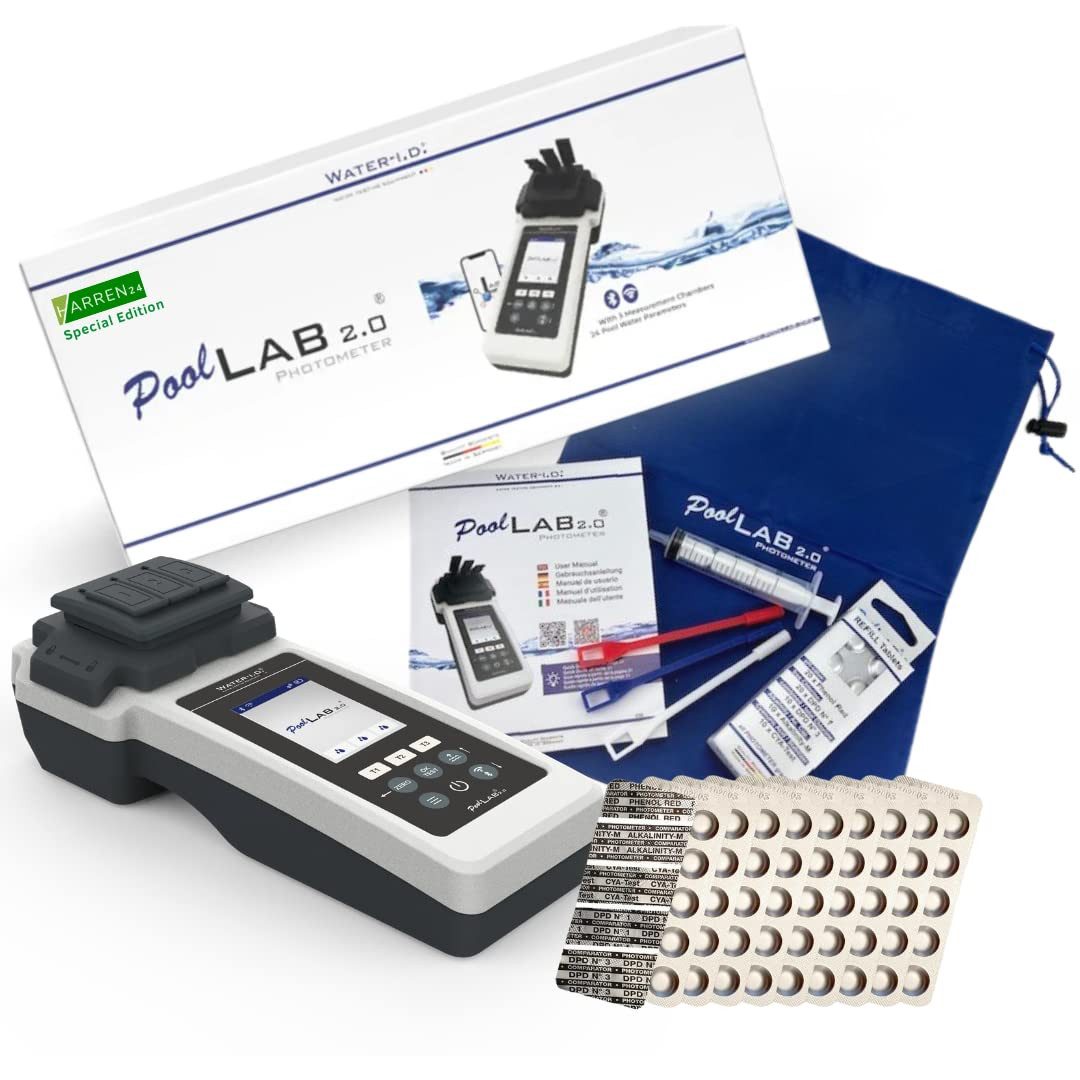 Pool-Wassertest PoolLAB 2.0, Elektronischer Wassertester, Photometer