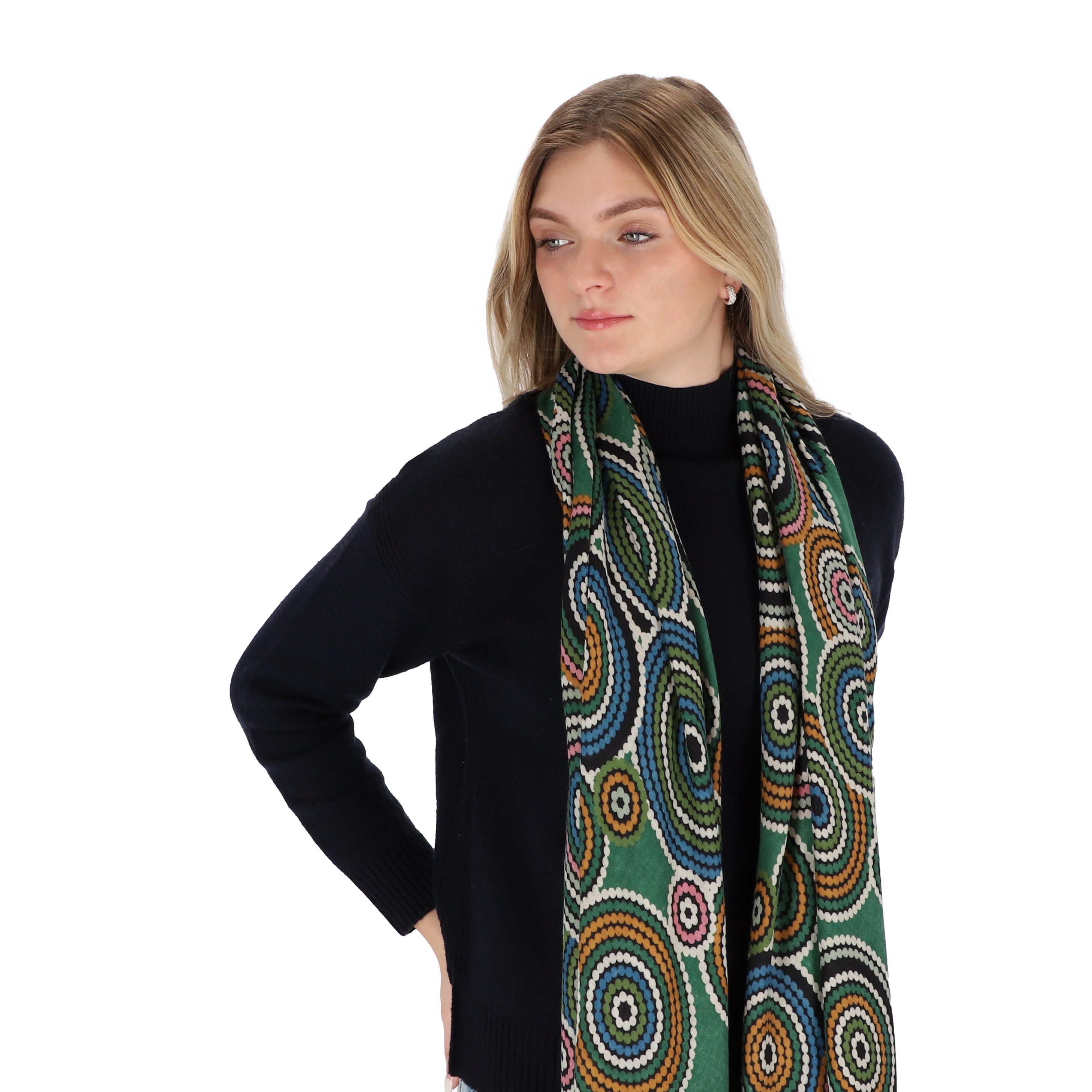 halsüberkopf Accessoires Modeschal Schal tollen Mandala, grün Farben! in
