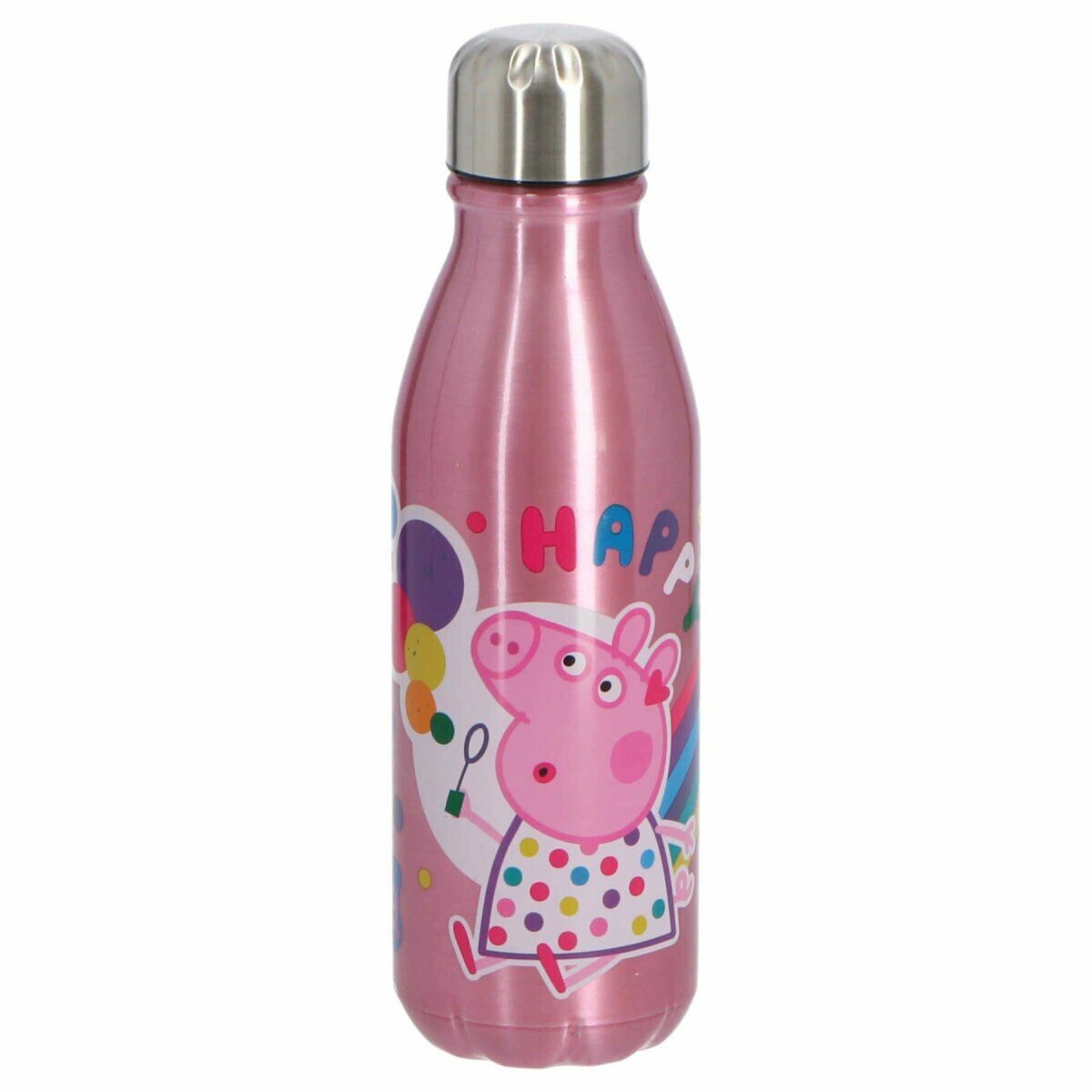 Peppa Pig Trinkflasche Peppa Pig Aluminiumflasche Wasserflasche 600ml