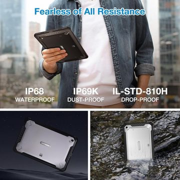 DOOGEE Leistungsstarkes Tablet (10.36", 128 GB, Android 13, 2,4G+5G, 10800mAh Akku 2K FHD+ Display,20MP+16MP camera,Dual SIM WIFI 6 Silber)