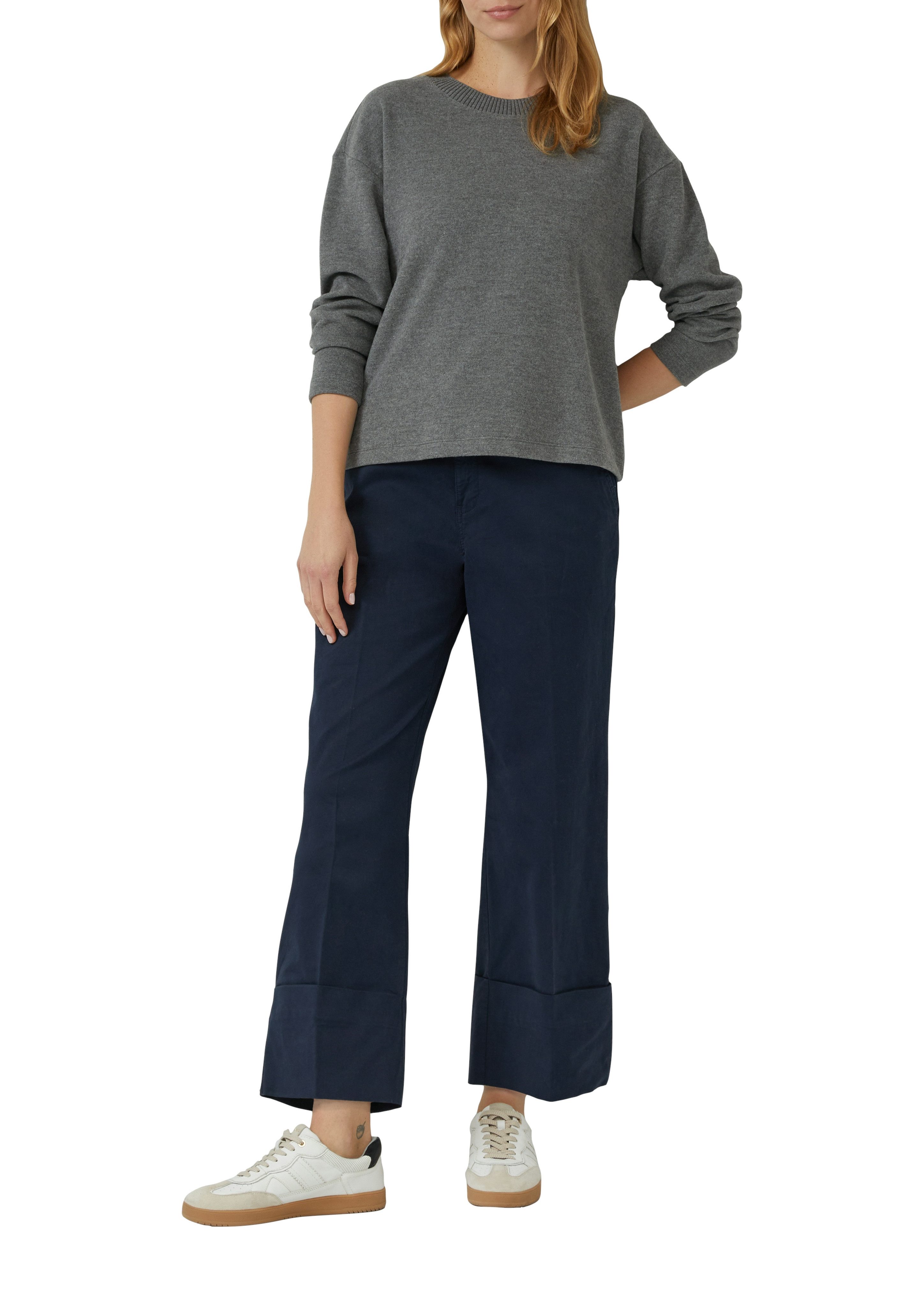 s.Oliver Sweatshirt mit Rippblende günstig online kaufen