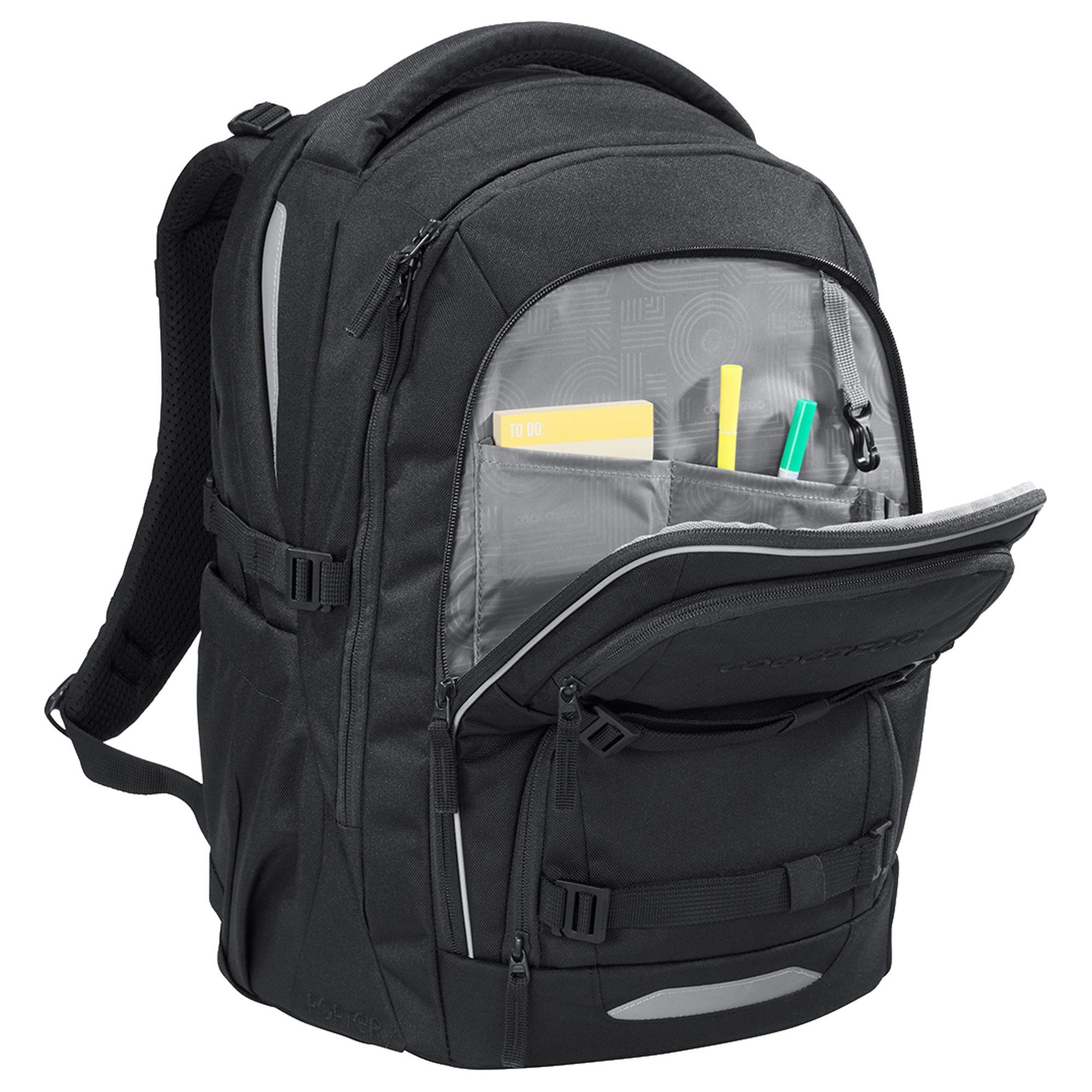coocazoo Schulrucksack Porter - Schulrucksack 44 cm (Black Coal) – Bild 5 von 5