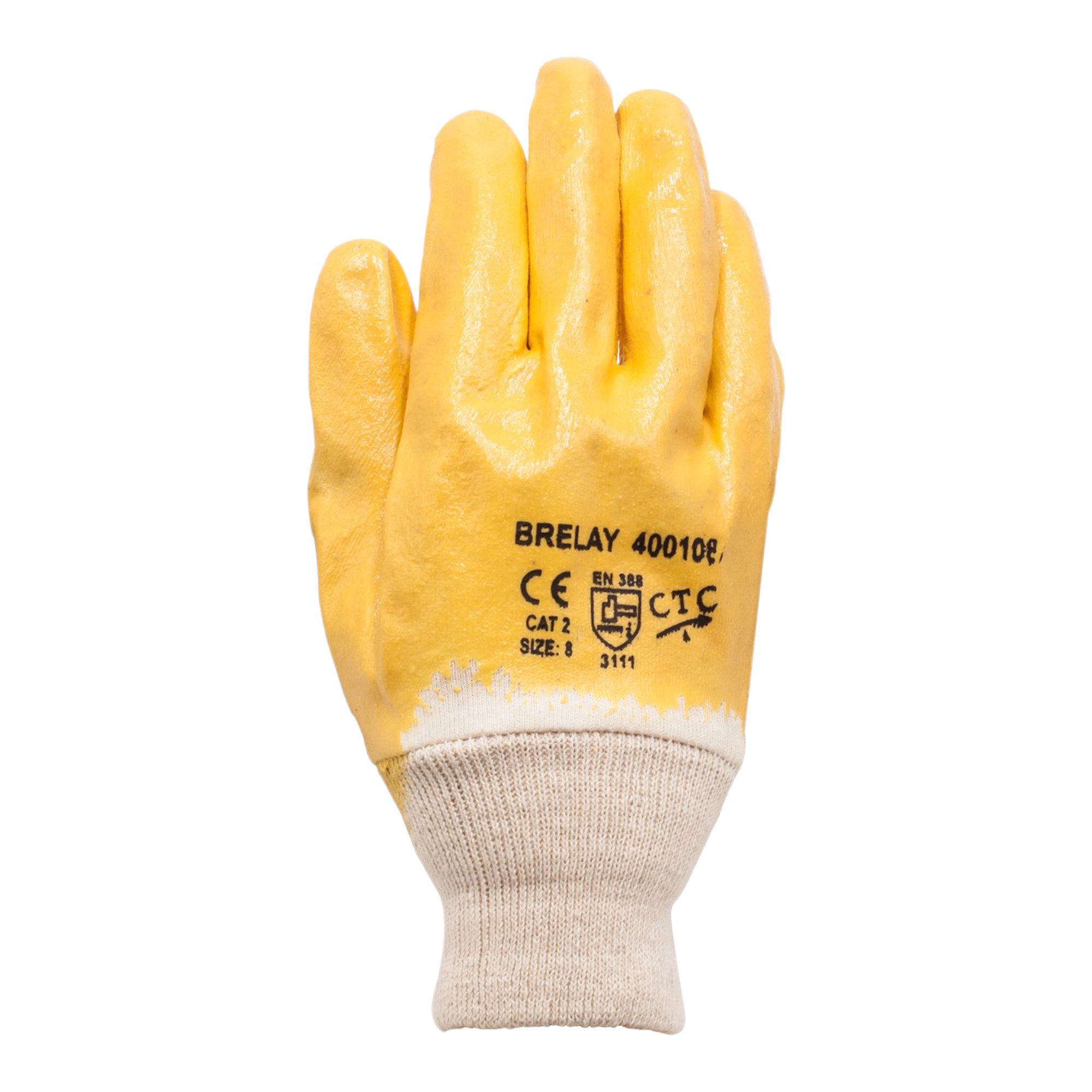 Arbeitshandschuhe Arbeitshandschuhe - K020 Größe M Nitril gelb - Schnittschutzhandschu