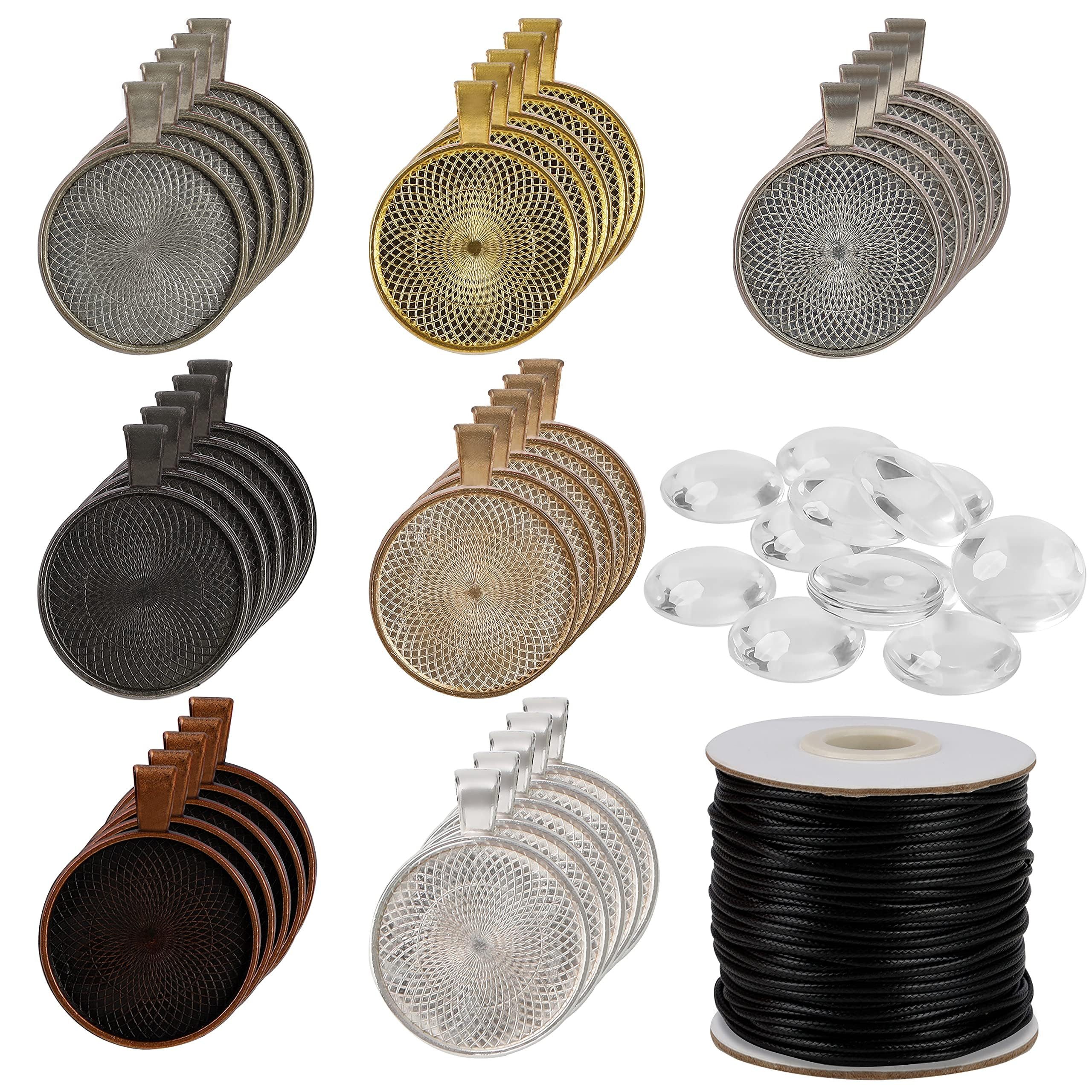 Kurtzy Bastelperlen Schmuckset zum Selbermachen: Anhänger mit Cabochons (71 Stück), (1-tlg)