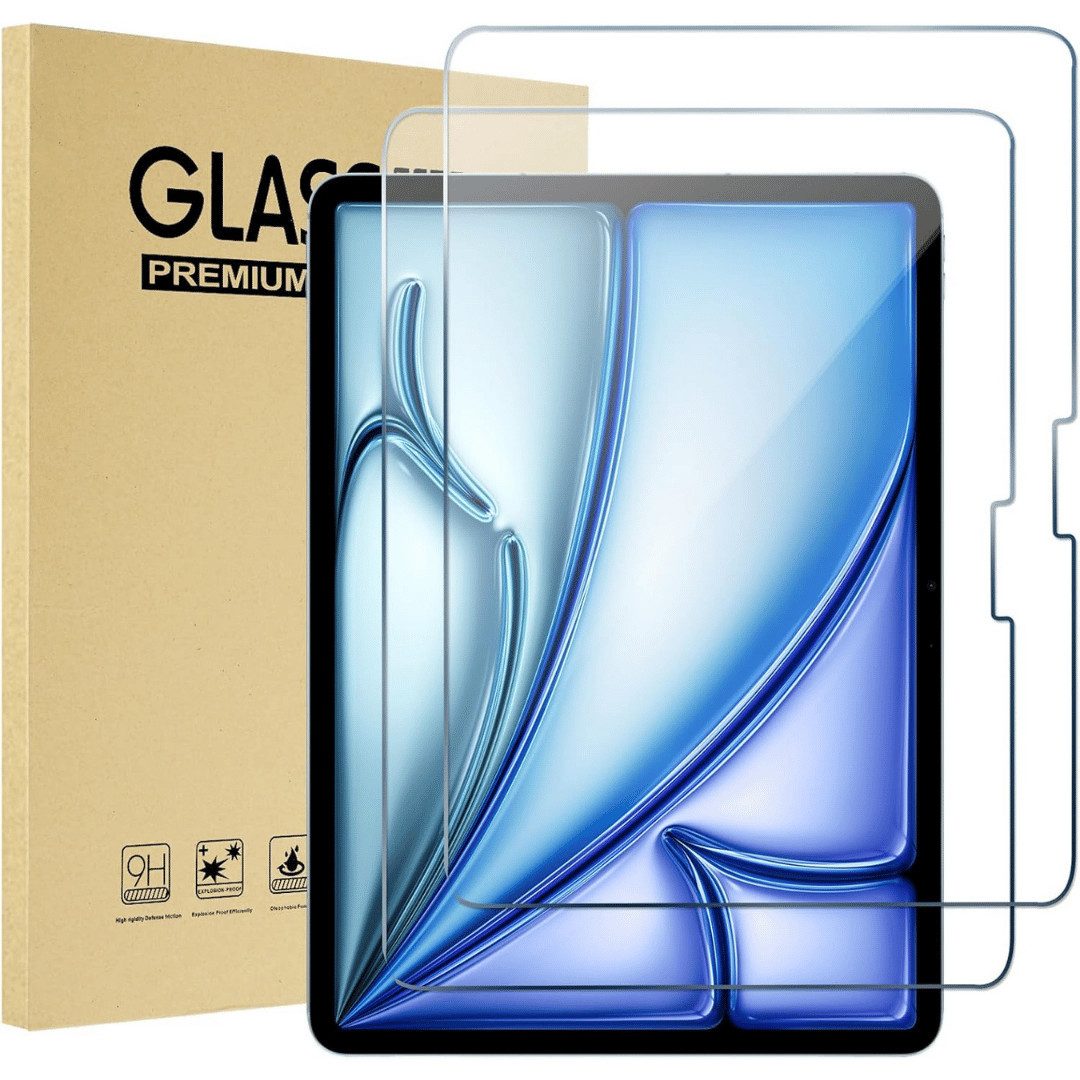 SmartUP Displayschutzglas 2X Schutzglas für iPad Air 11 Zoll M3 2025/M2 2024 Panzerfolie Display für iPad Air 11" M3 (2025), iPad Air 11" M2 (2024), iPad Air 5 2022/Air 4 2020