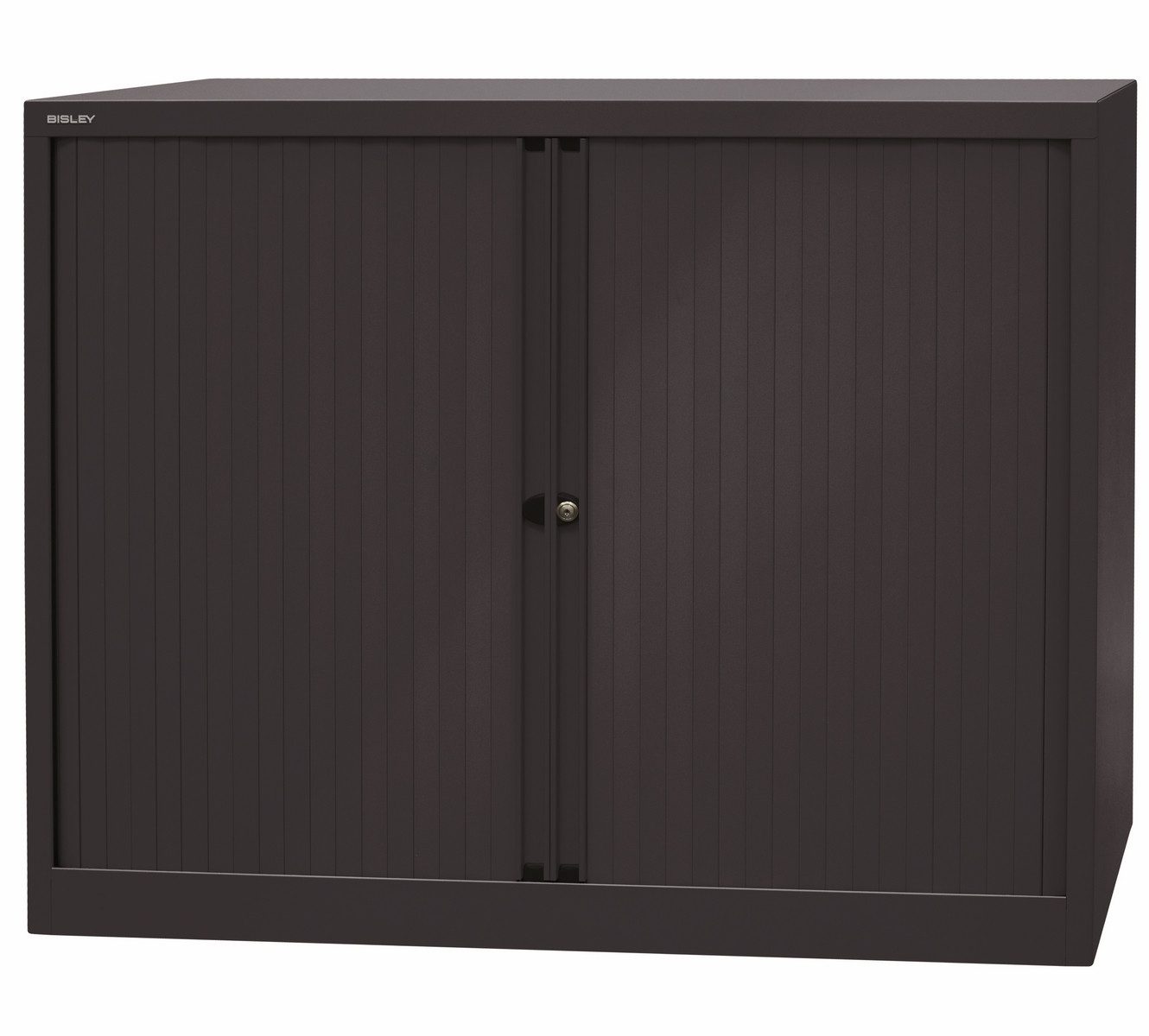 Bisley Rollladenschrank Rollladenschrank EuroTambour in Schwarz - Maße: H 103 x B 120 x T 43 cm