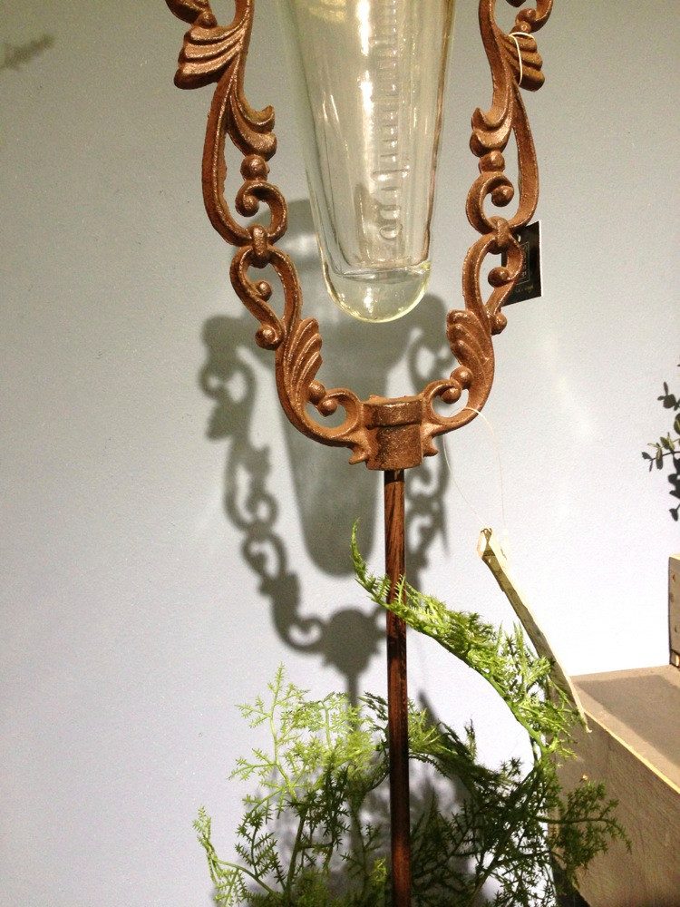 Antikas Gartenfigur Glas-Regenmesser, originelle Dekoration Niederschlagsme günstig online kaufen