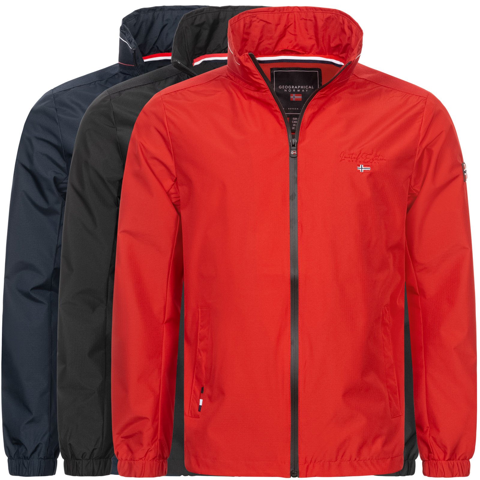 Geographical Norway Steppjacke Herren Übergangsjacke Frühlingsjacke Windbreaker Blouson Stehkragen – Bild 5 von 5