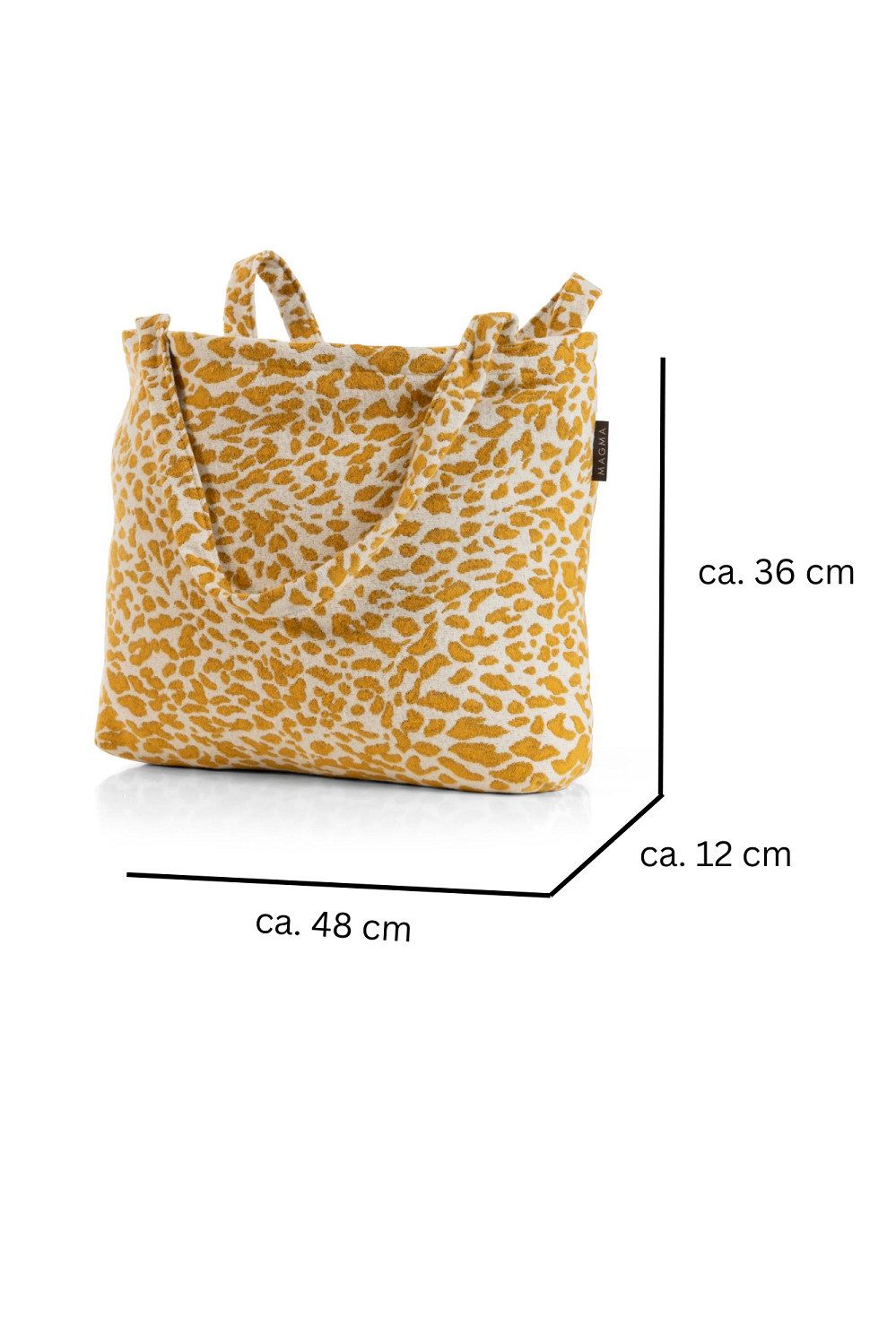 Magma Heimtex Umhängetasche Tasche Leopardo Modischer Alltagsbegleiter mit viel Stauraum (1-tlg., LBH 48x12x36 cm)