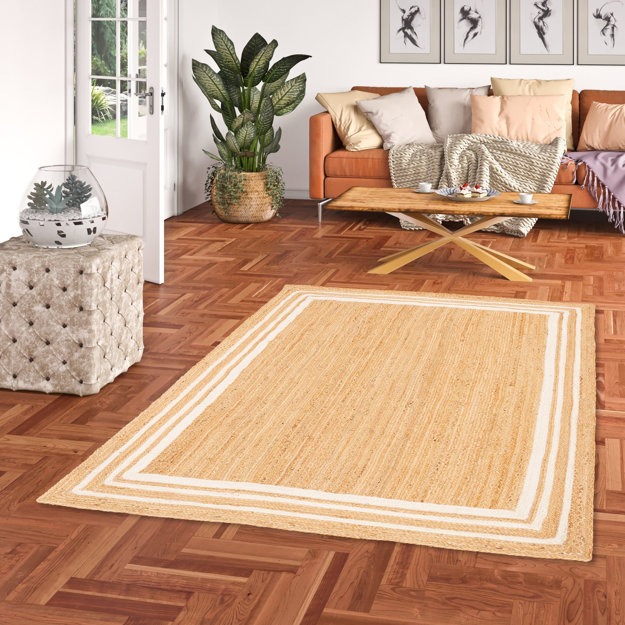 Pergamon Sisalteppich Naturfaser Teppich Jute Salsa günstig online kaufen