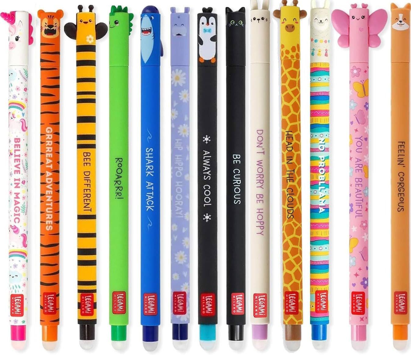 Legami Gelschreiber LEGAMI Set mit 13 radierbaren Gelstiften, radierbar, (13-tlg)