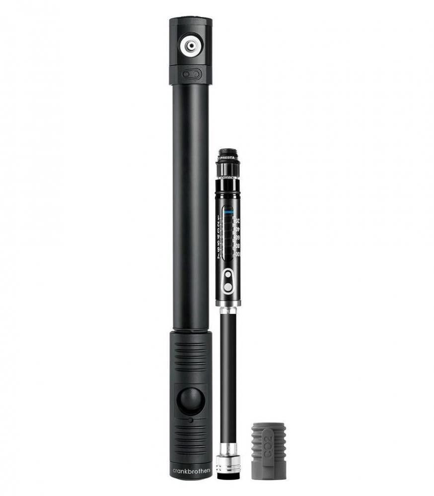 crankbrothers Fahrradpumpe Crankbrothers Klic HP Handpumpe-CO2-Pumpe analoges Manometer inkl. Rah