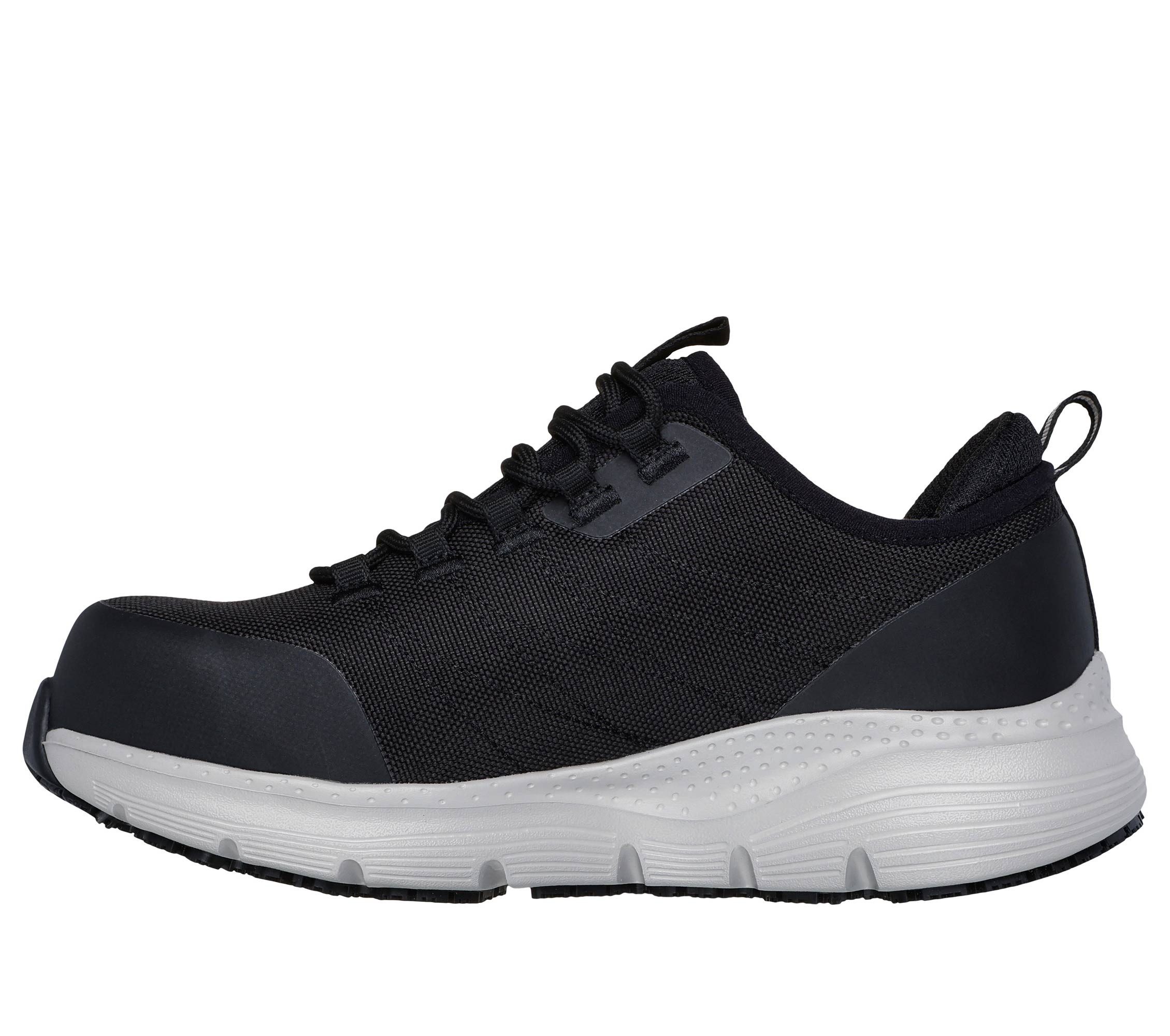 Skechers ARCH FIT SR EBINAL - Max Komfort und Sicherheit - Damen S3 SR ESD Arbeitsschuh Arch Fit Einlegesohle mit zertifizierter Unterstützung des Fußgewölbes