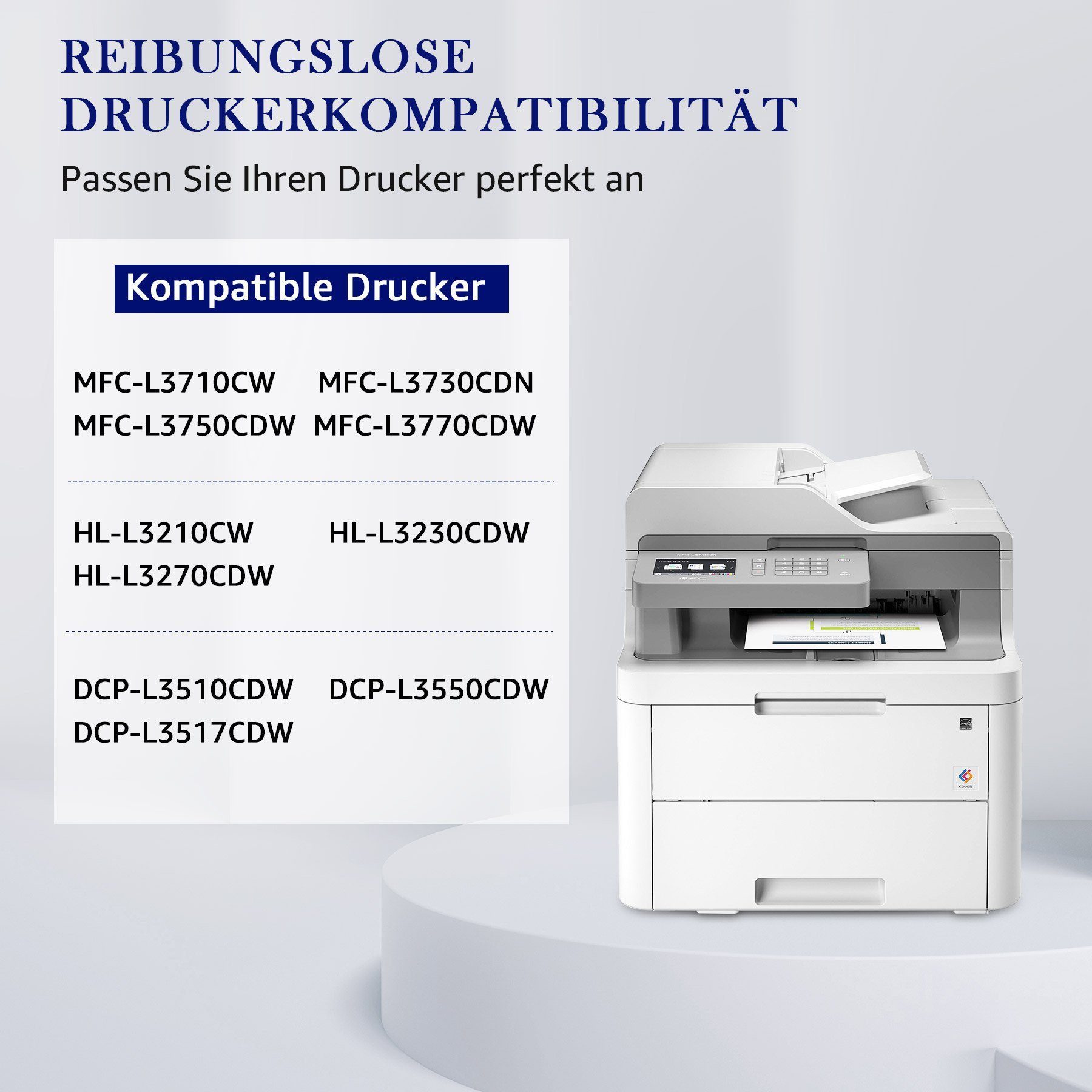 MOOHO Tonerpatrone 5er TN247 ersetzt für Brother TN-247 TN 243BK Toner, (MFC-L3750CDW DCP-L3550CDW MFC-L3770CDW HL-L3230CDW), HL-L3210CW HL-L3270CDW MFC-L3710CW MFC-L3730CDN L3510CDW