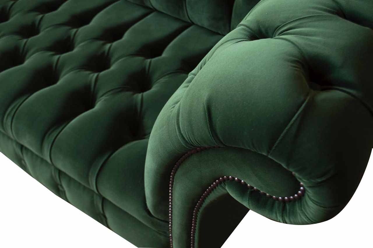 Sofa Chesterfield Couch Textil, Europe Polster Design Sofa In Made JVmoebel Wohnzimmer Sitzer 3