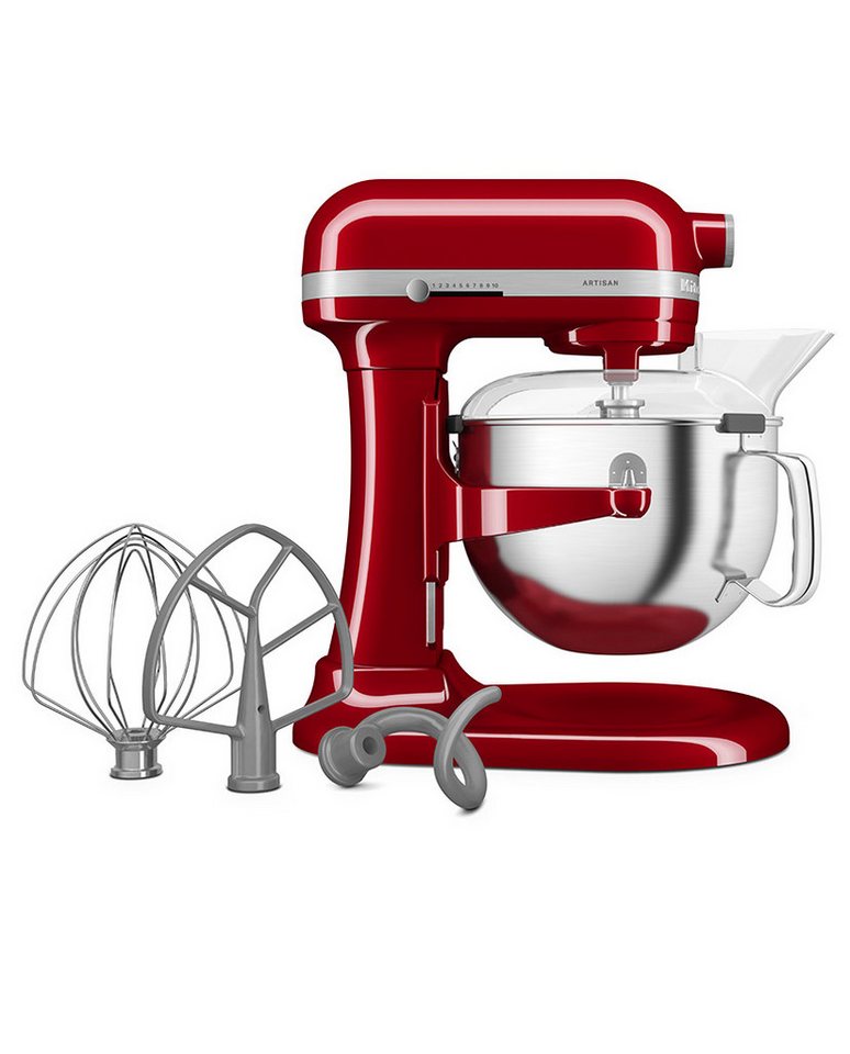 KitchenAid Küchenmaschine 5KSM60SPXEER, 375 W, 5,6 l Schüssel, Kabelaufwicklung, Hitzeabschaltung, Soft Start, Zubehörnabe