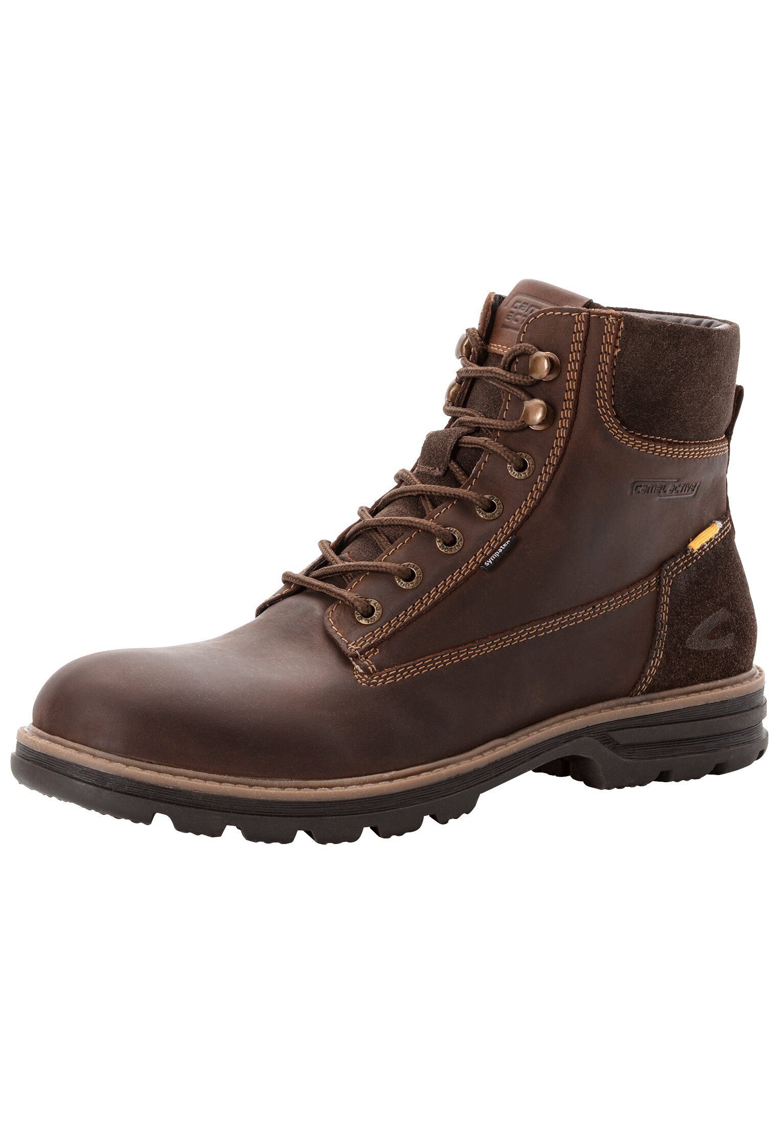 camel active Leder Boot Schnürschuh